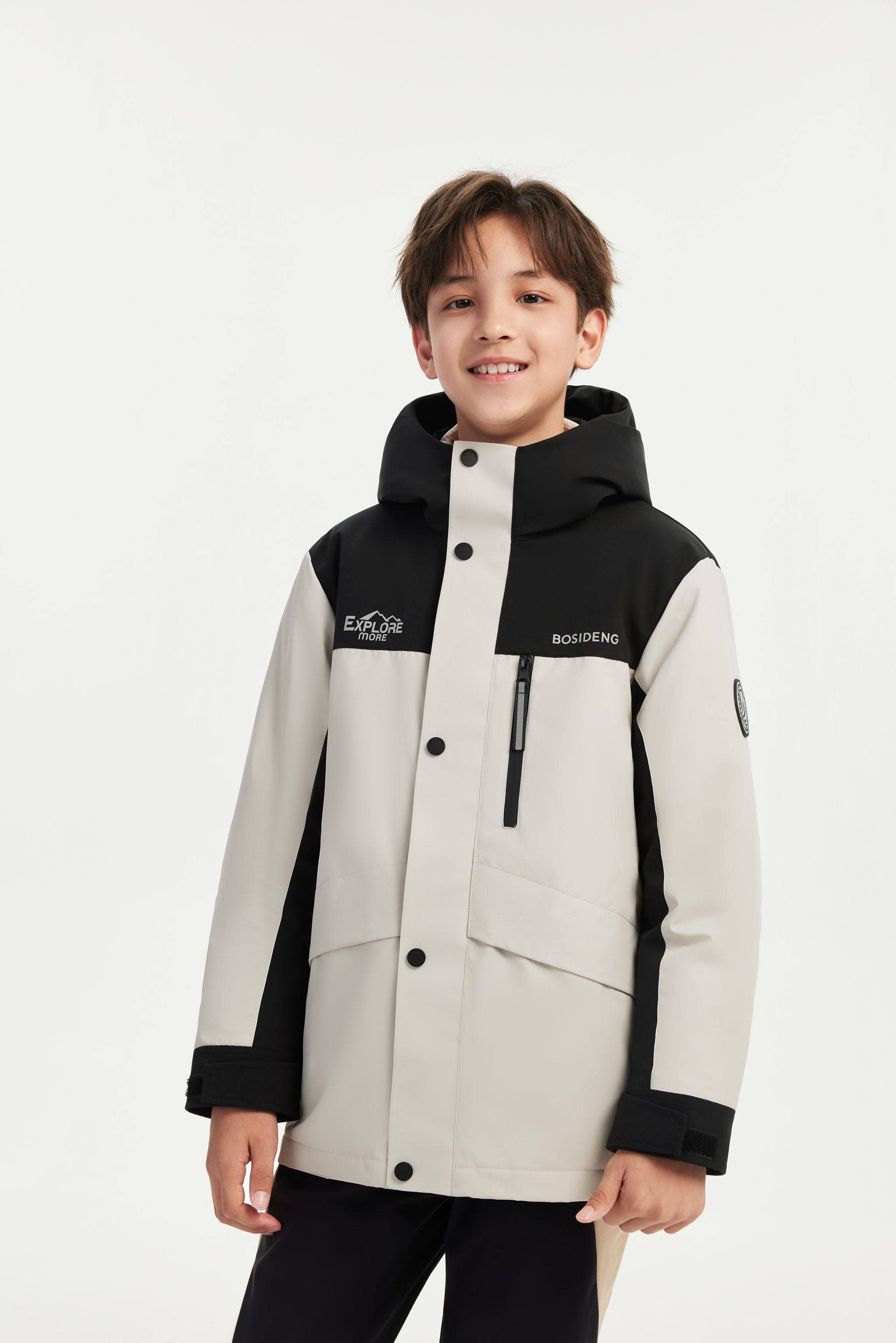 Kid s 3 in 1 Waterproof Hoody Down Jacket