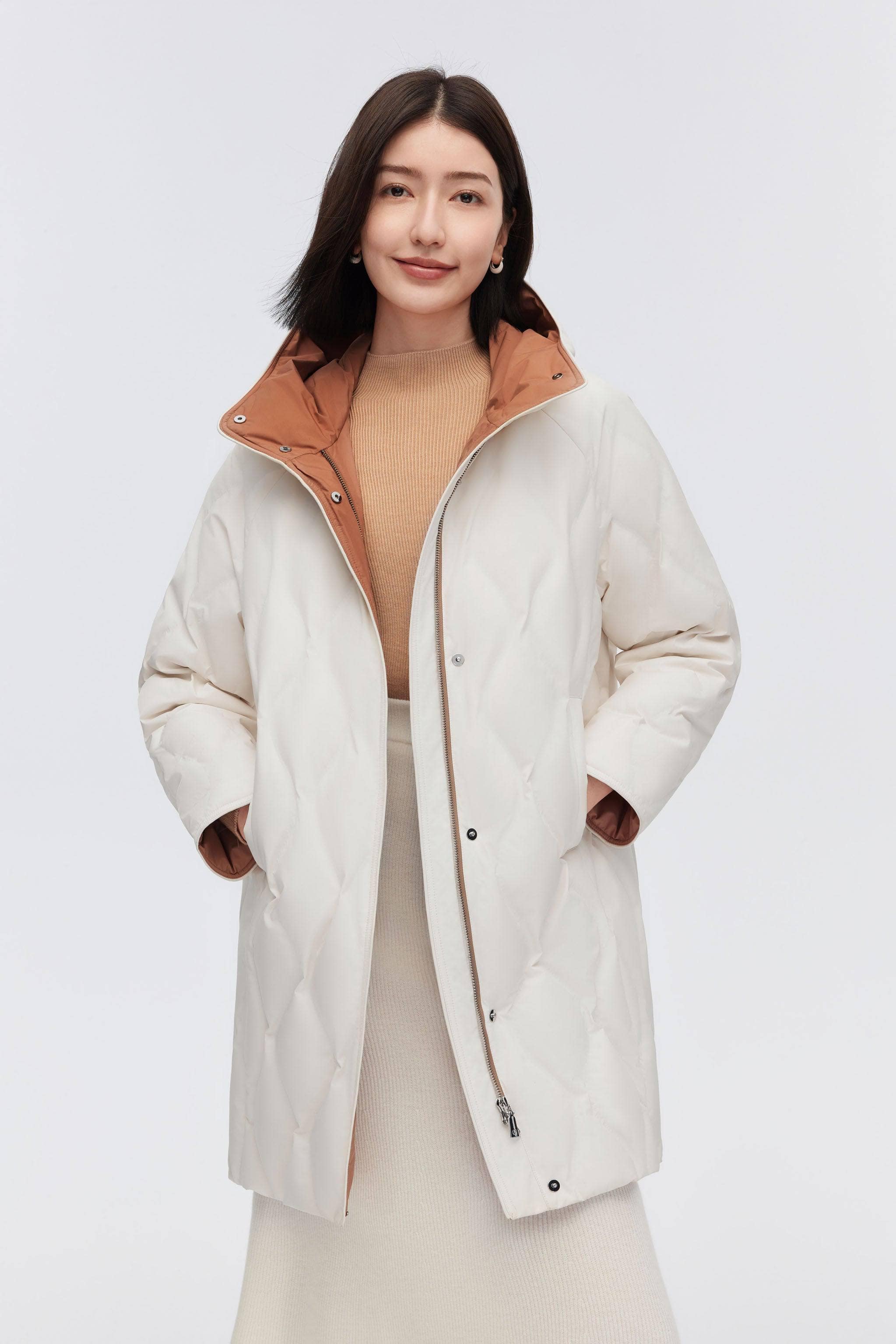 Goose down coats ladies hotsell