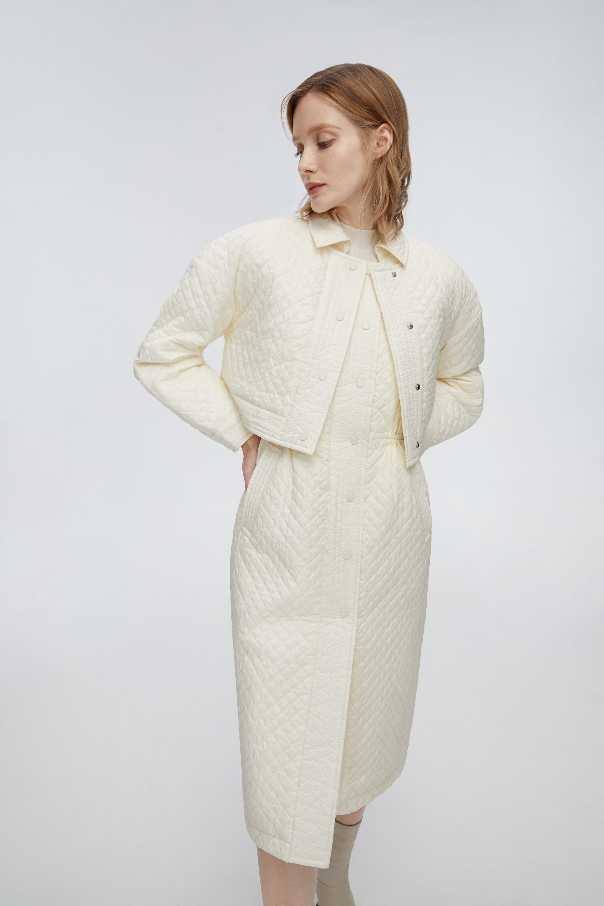 3-in-1 Artist-Designed Quilted Full-Length Trench