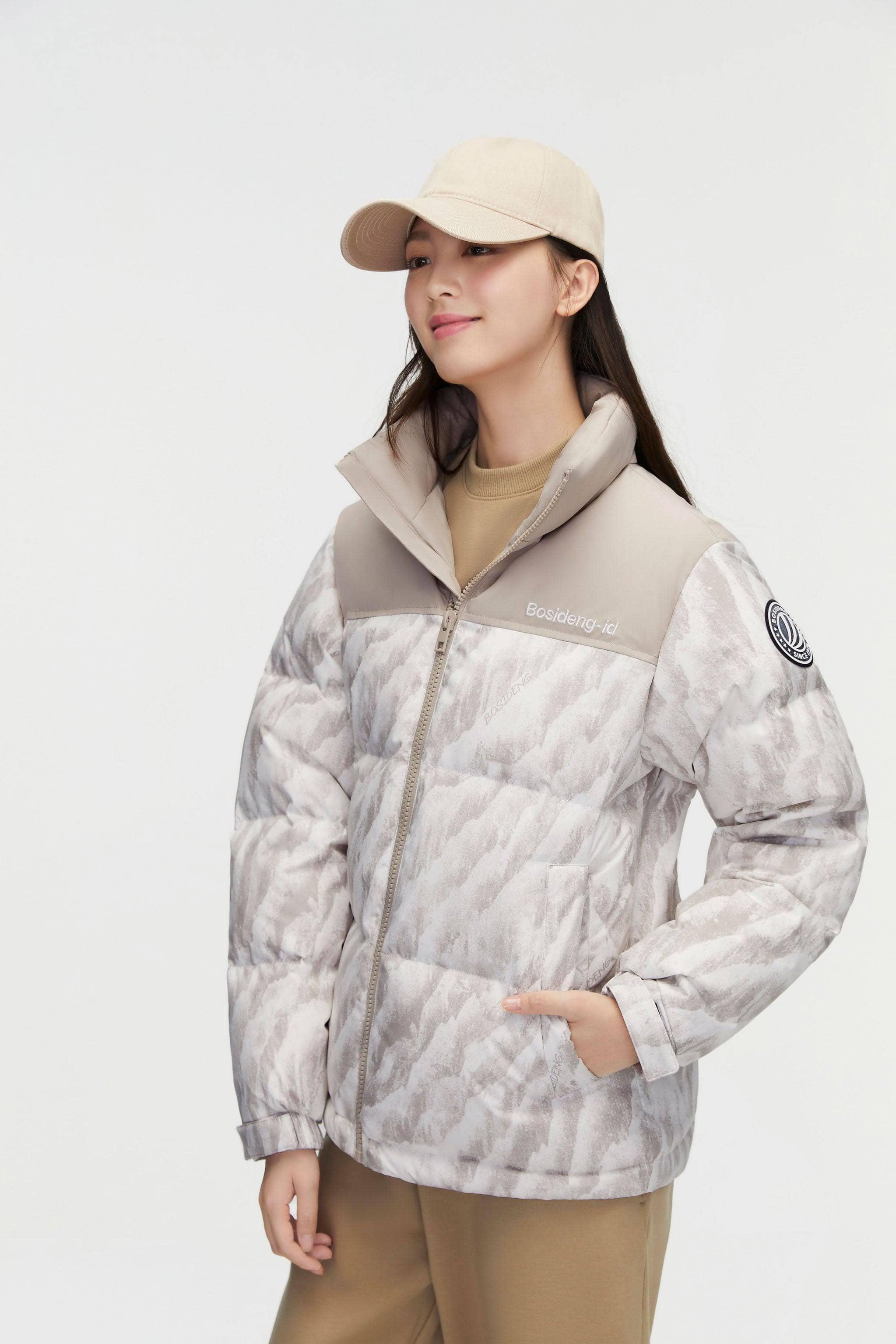 Classic Standing Collar Down Jacket 3380