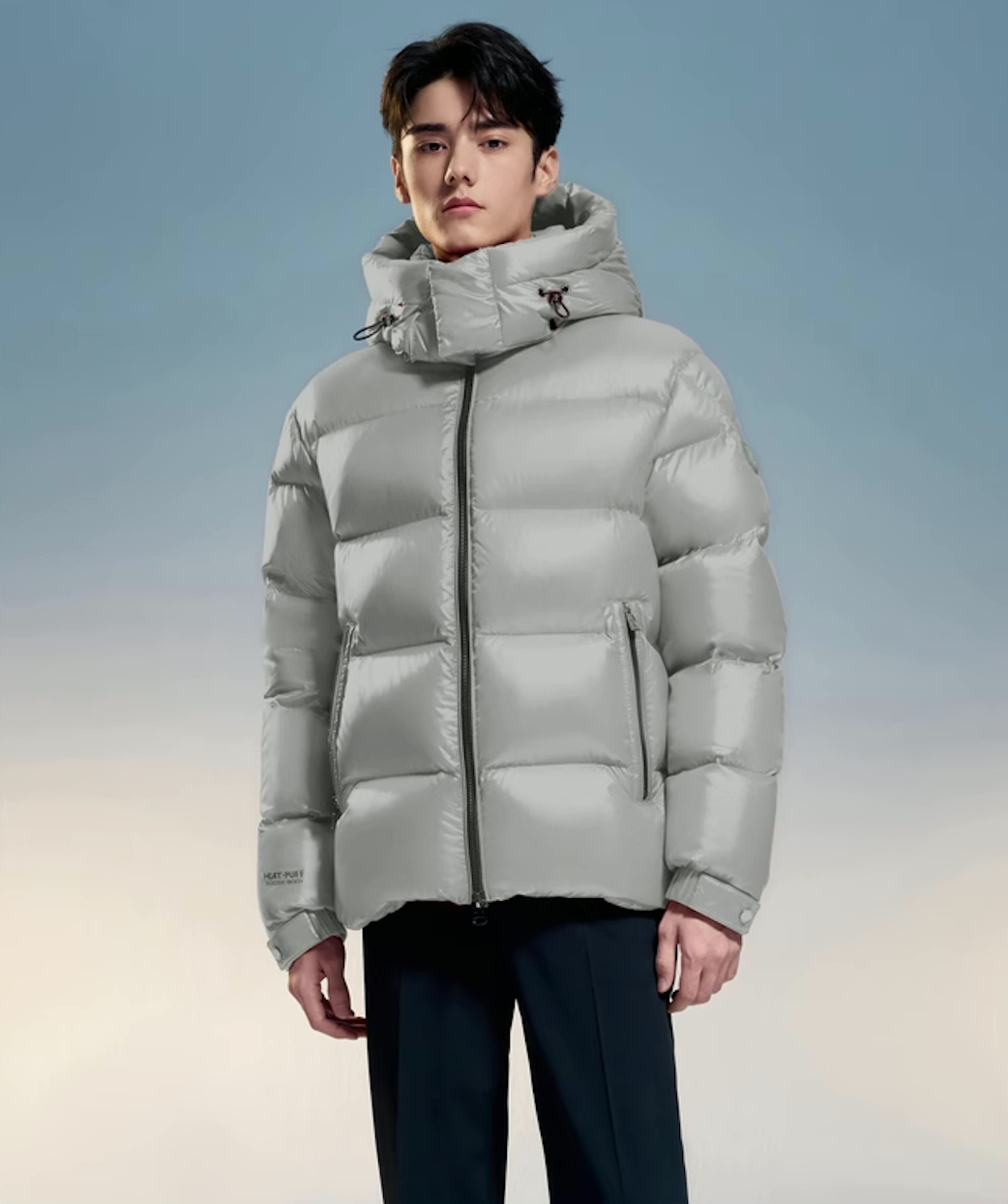 Classic puffer with detachable hood