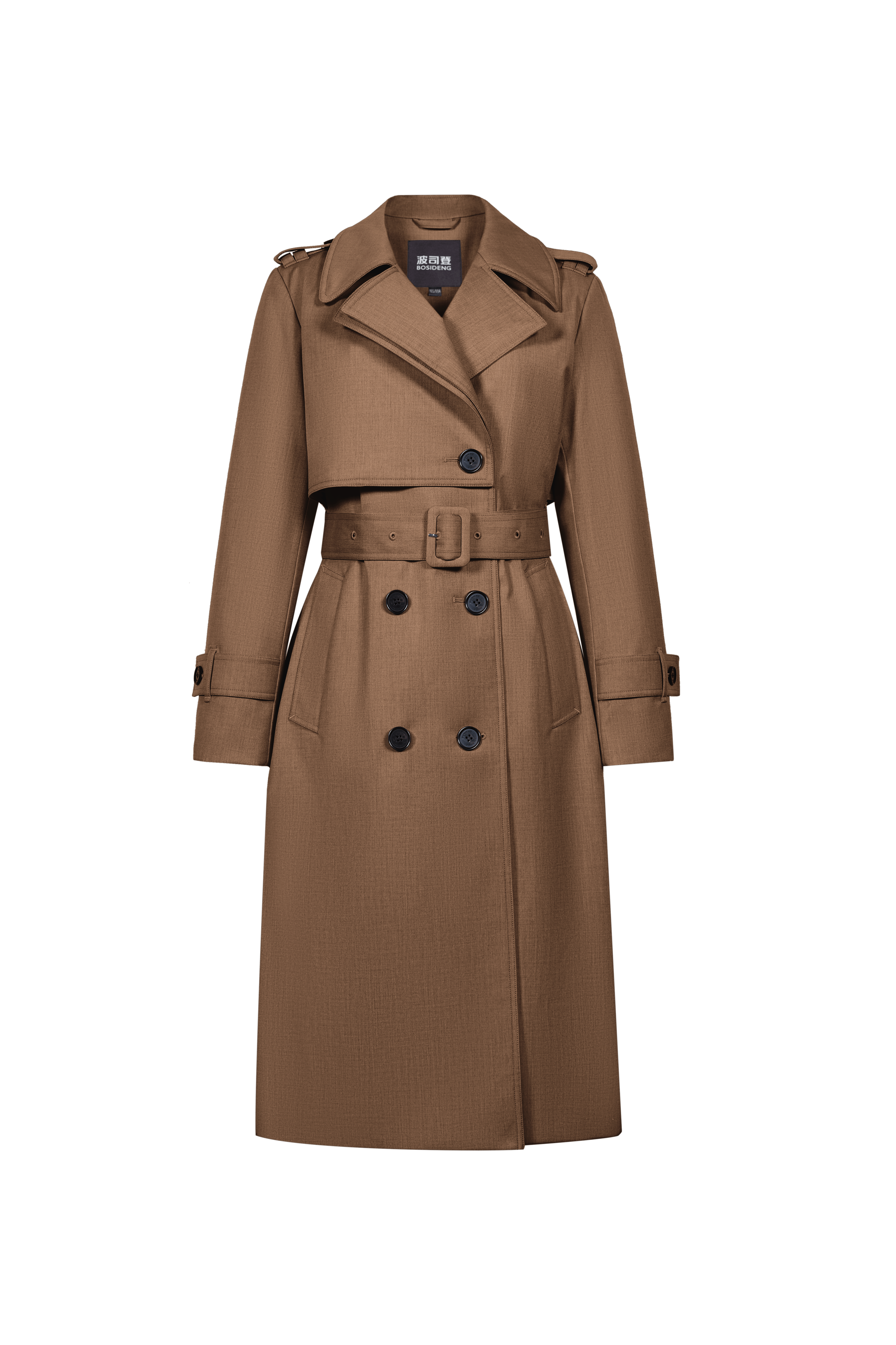 BOSIDENG 2022 Full Length Detachable Goose Down Trench Coat Jacket 4 / Brown