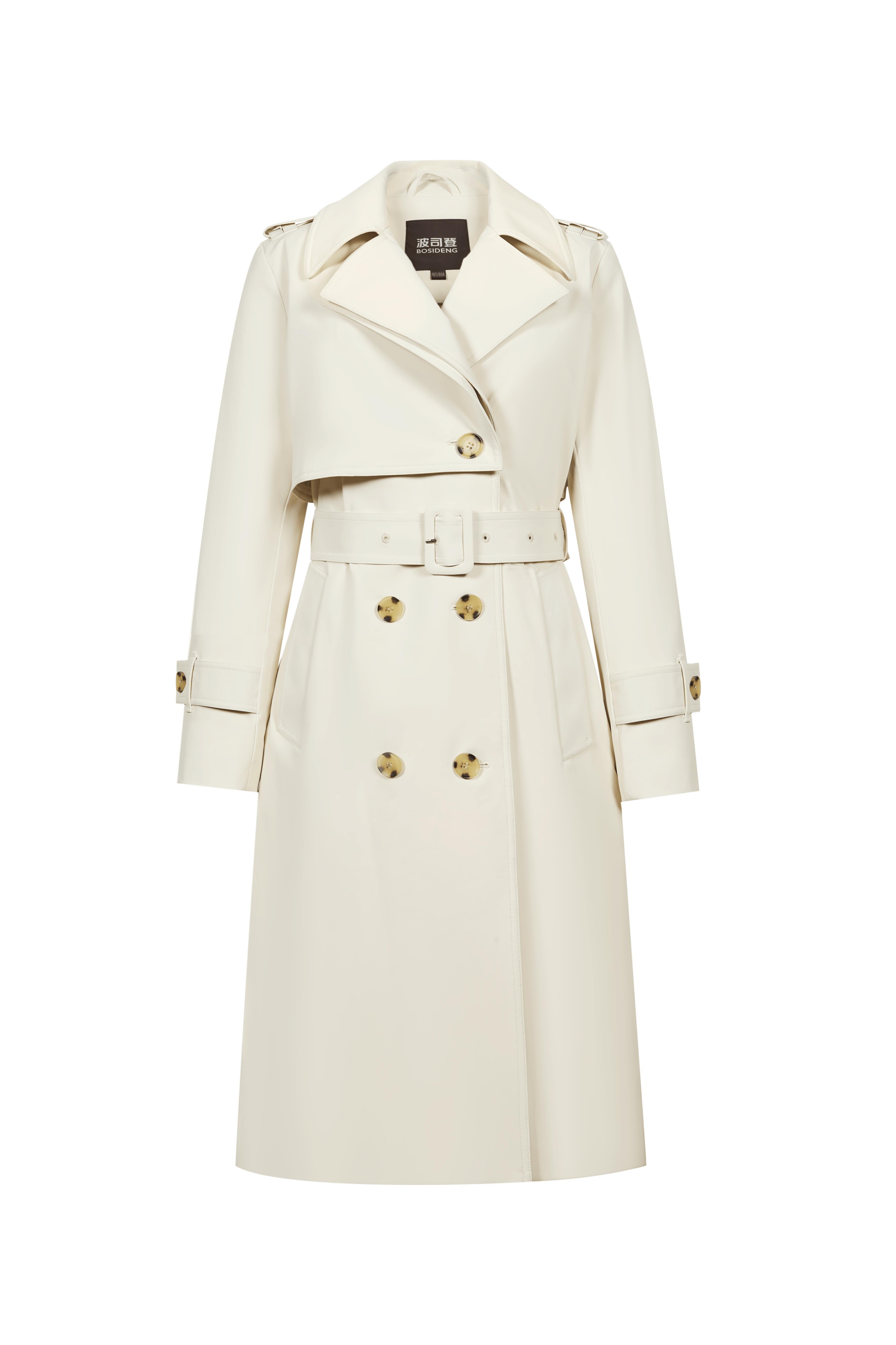 BOSIDENG 2022 Full Length Detachable Goose Down Trench Coat Jacket 6 / Oat