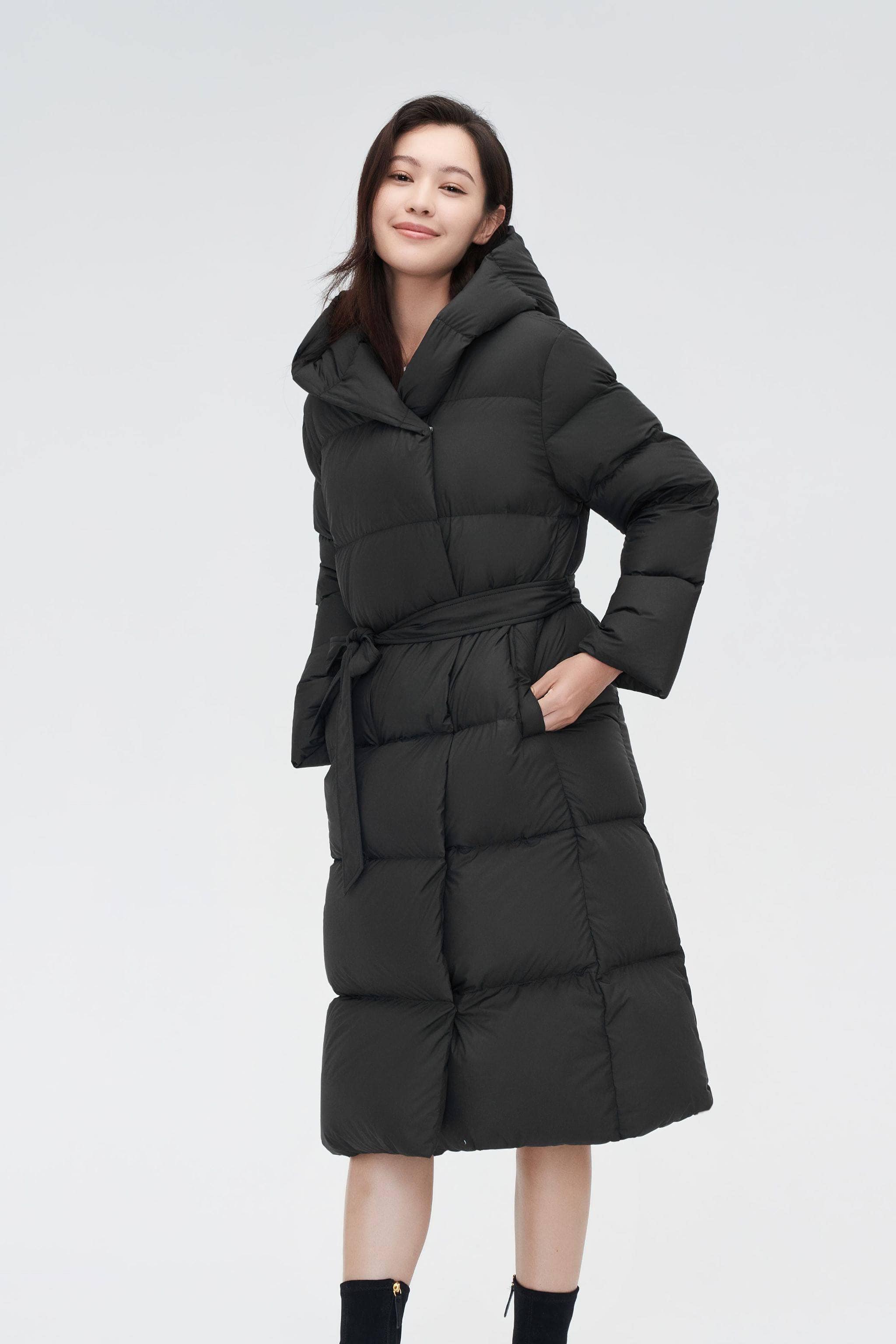 BOSIDENG 2022 Full Length Hooded Down Jacket