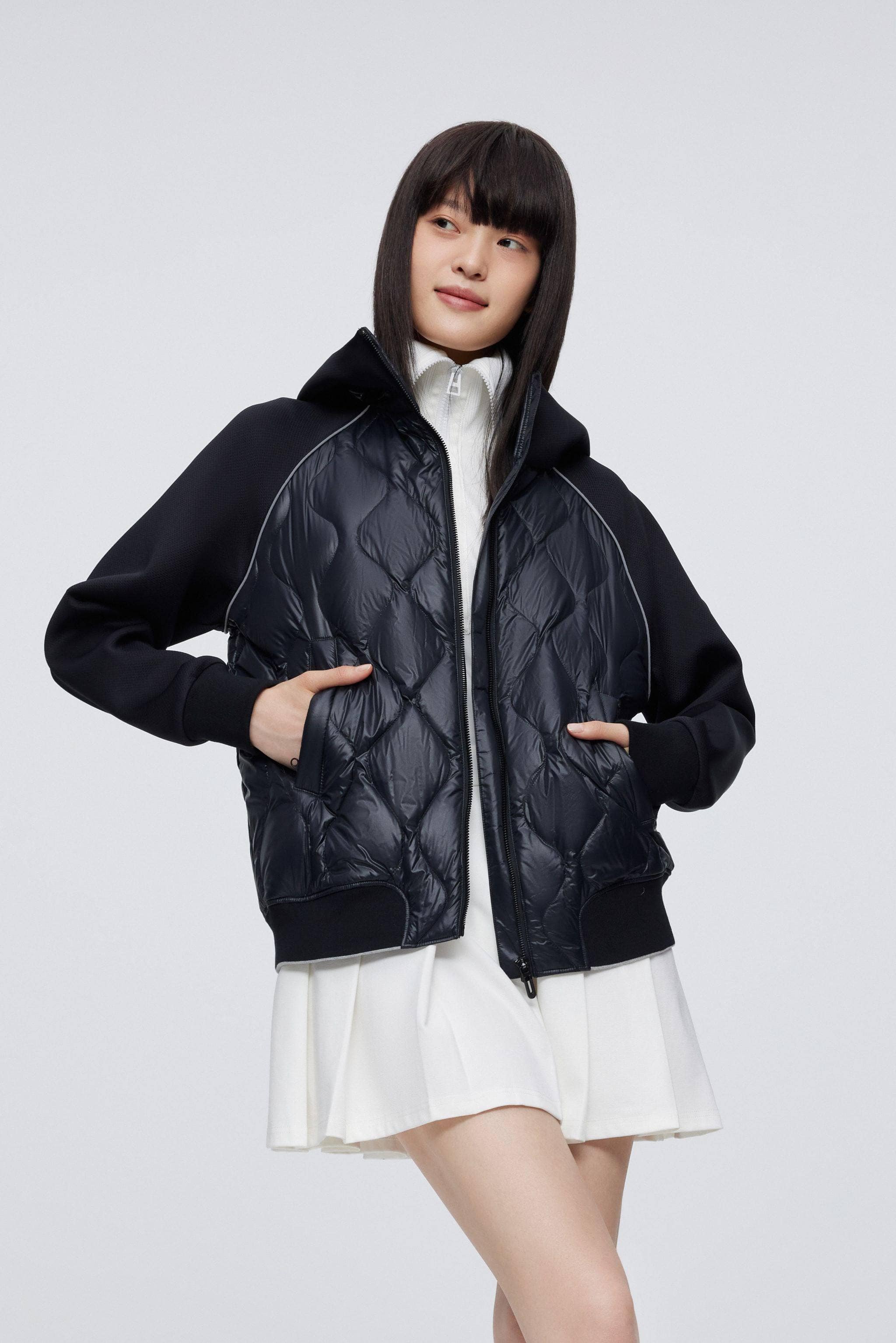 BOSIDENG 2022 Goose Down Quilted Hoodie Jacket