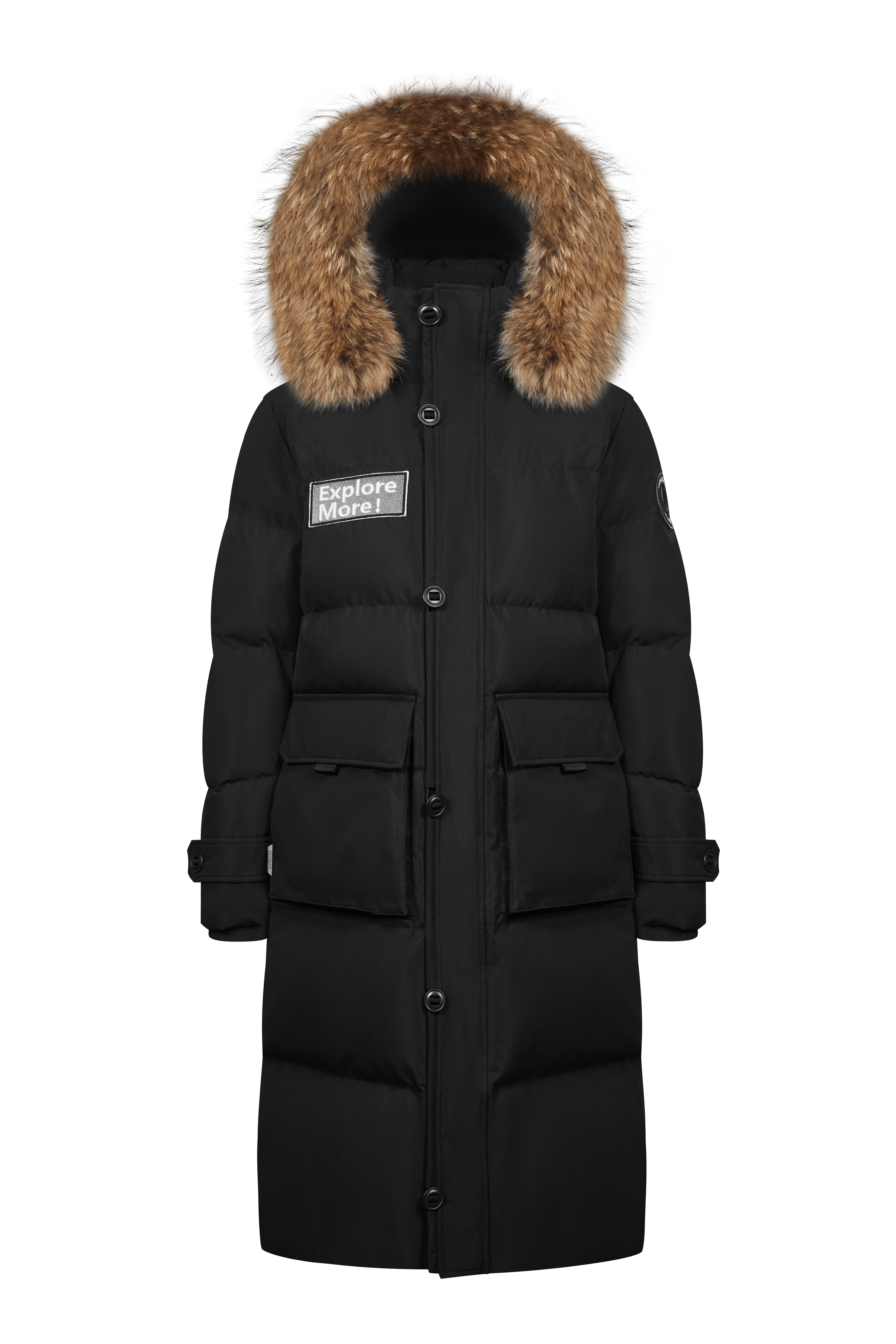 BOSIDENG 2022 Long Goose Down Jacket With Hood Jacket