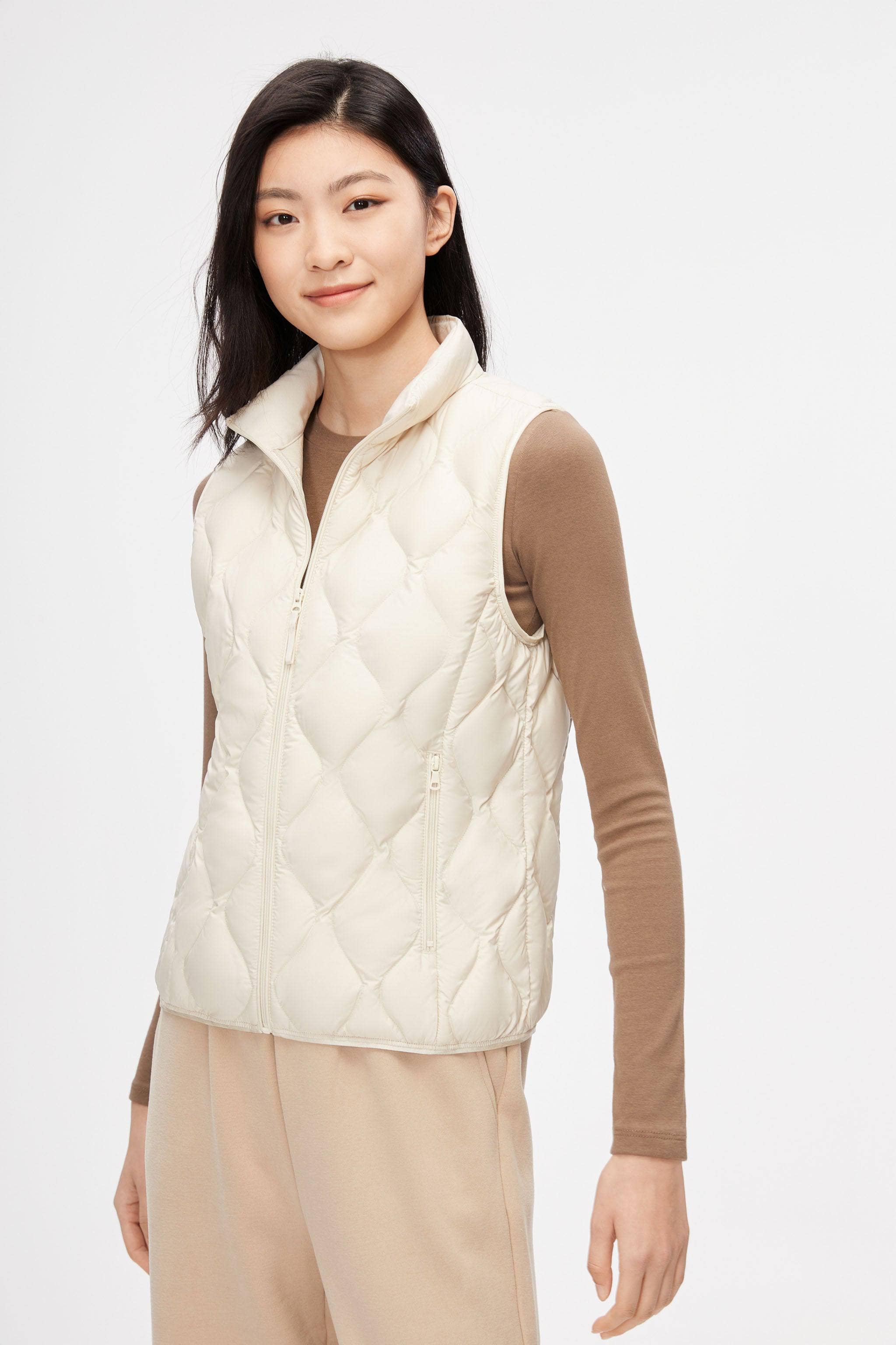 BOSIDENG 2023 Quilted Down Gilet Gilet 4 / Beige