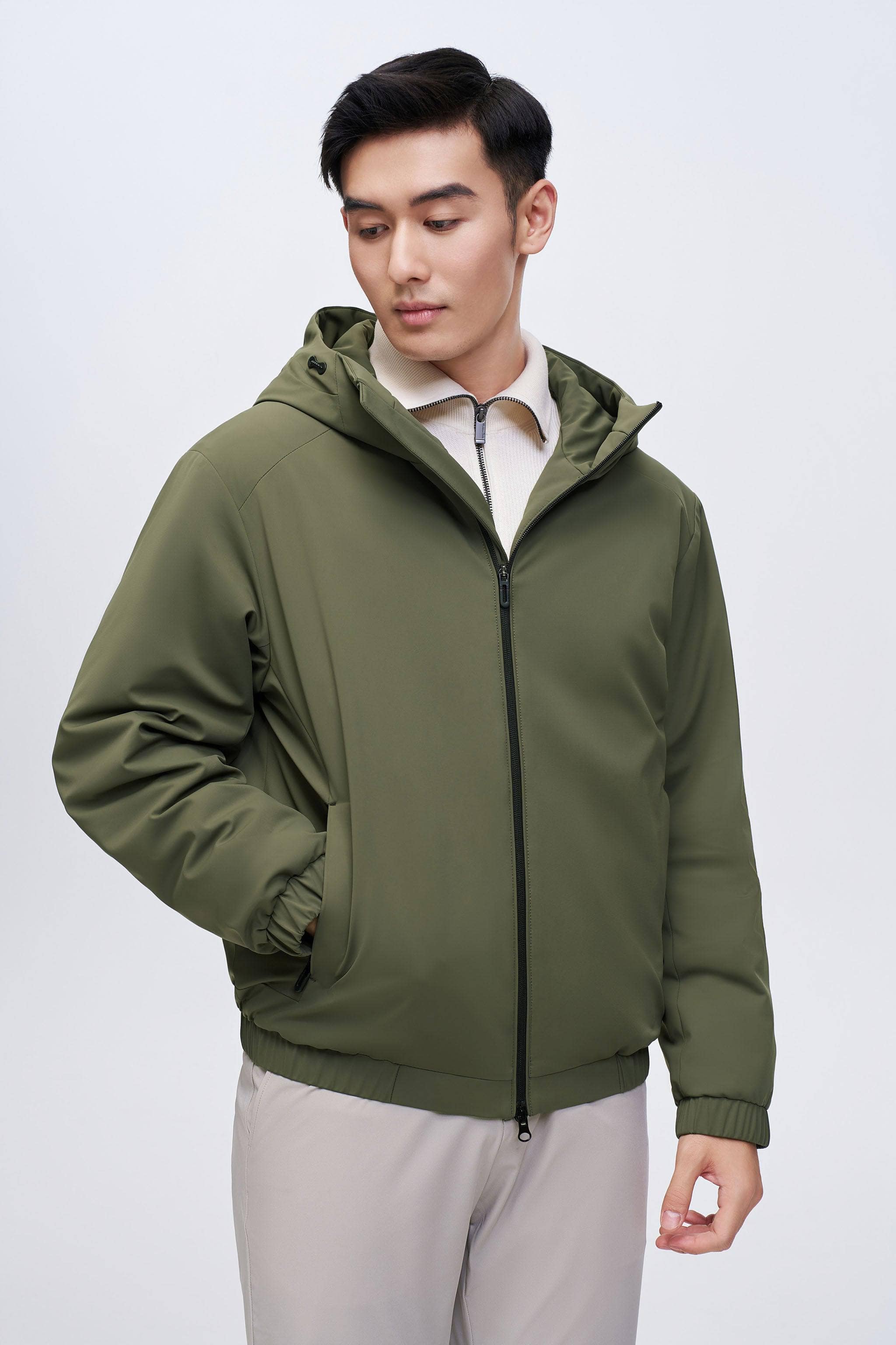 BOSIDENG 2023 Men's Goose Down Anti-Crease Jacket Jacket S / Olive