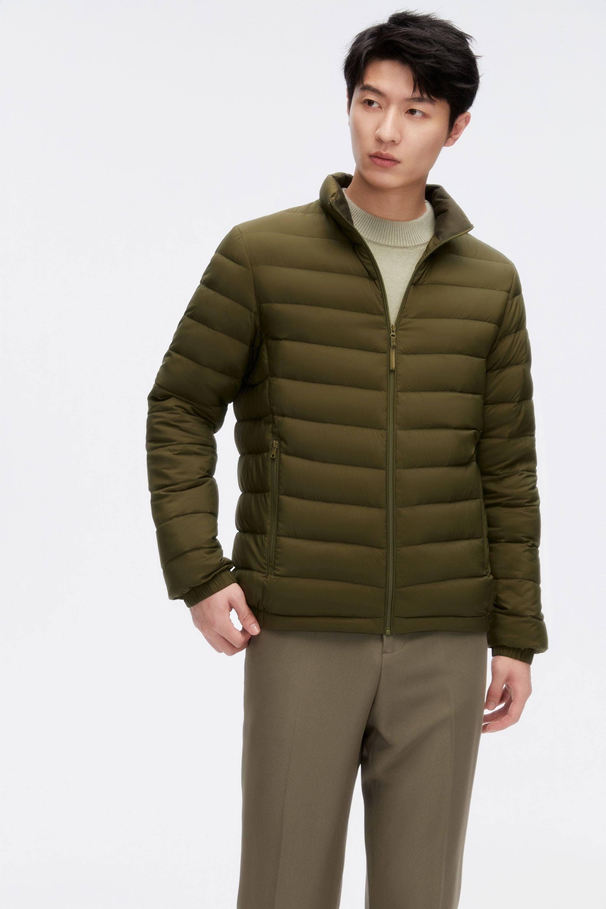 BOSIDENG 2023 Mens Packable Ultralight Down Jacket Jacket S / Pine Green