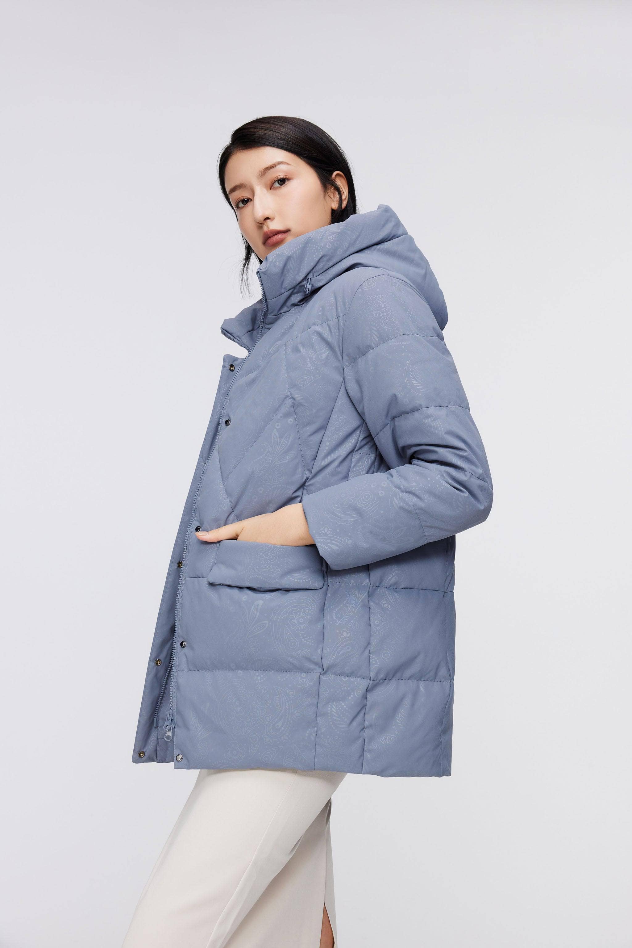 BOSIDENG 2023 Women‘s Classic Casual Down Parka 5122