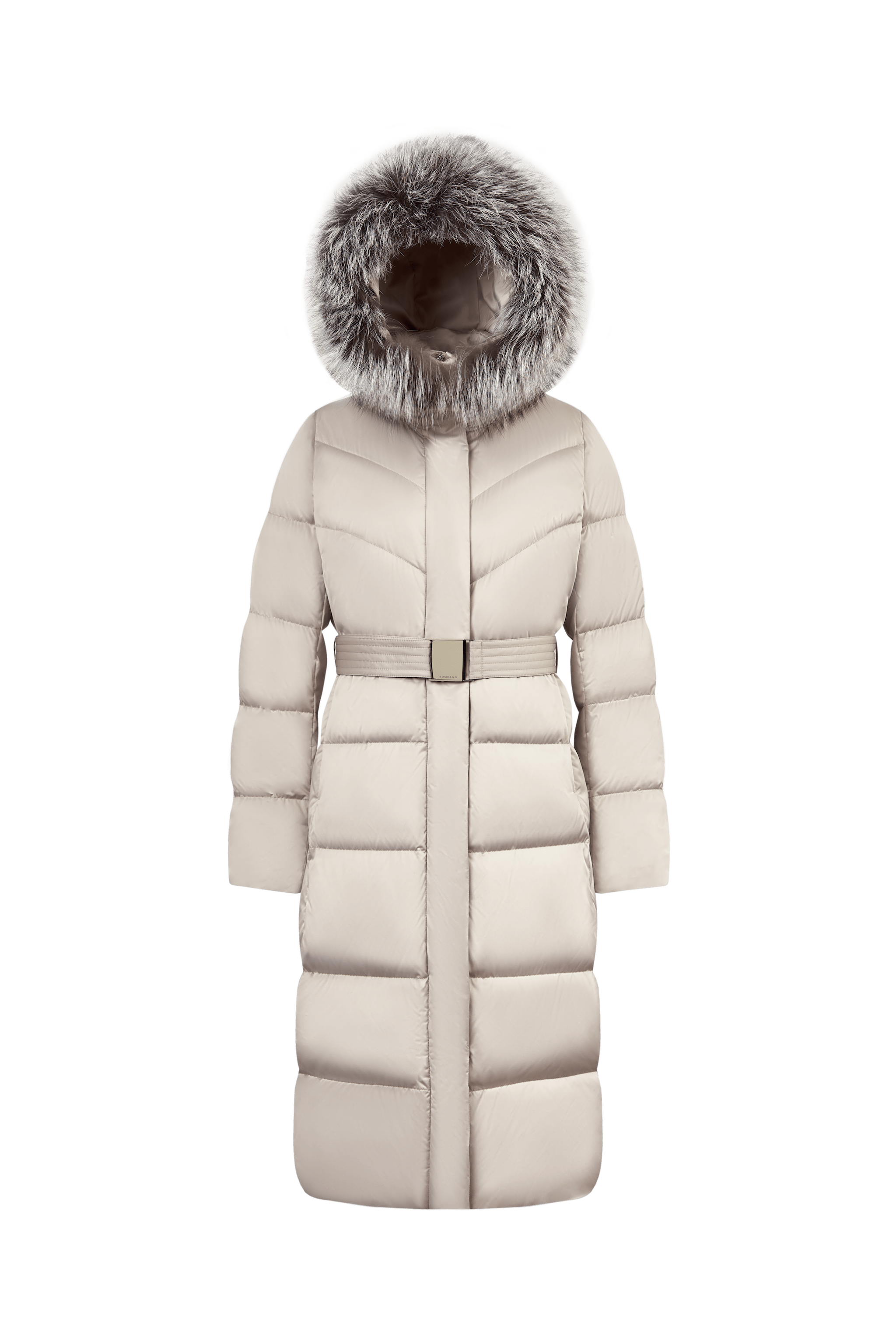 BOSIDENG 2023 Women's Full Length Goose Down Belted Coat