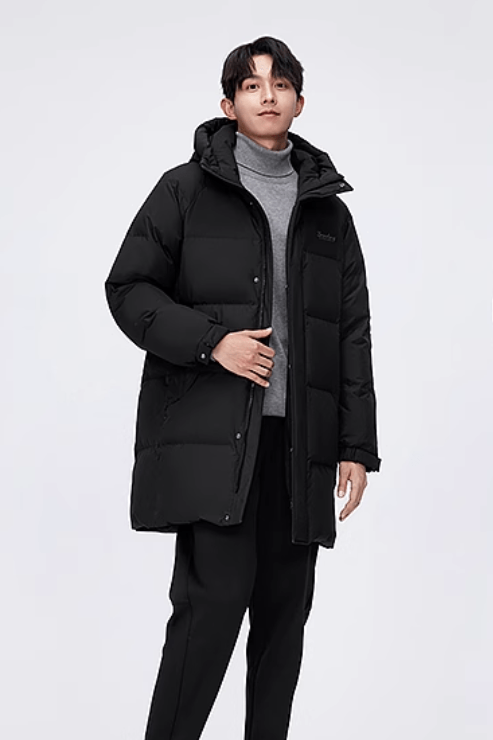 BOSIDENG 2024 Men’s full-length down coat with hood 5229 Jackets Black / XS