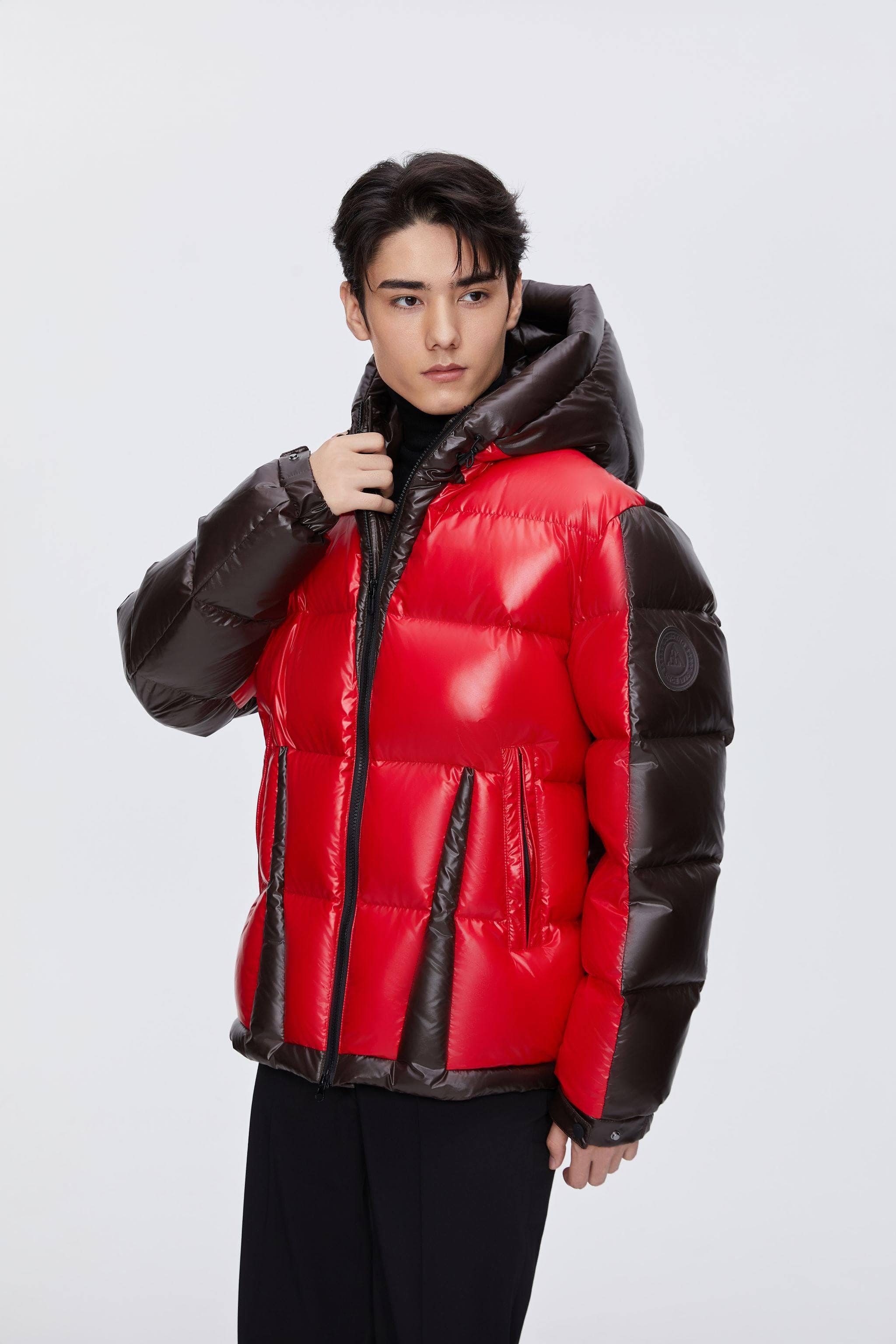 BOSIDENG 2024 BSD X MSGM Colour Block Puffer puffer