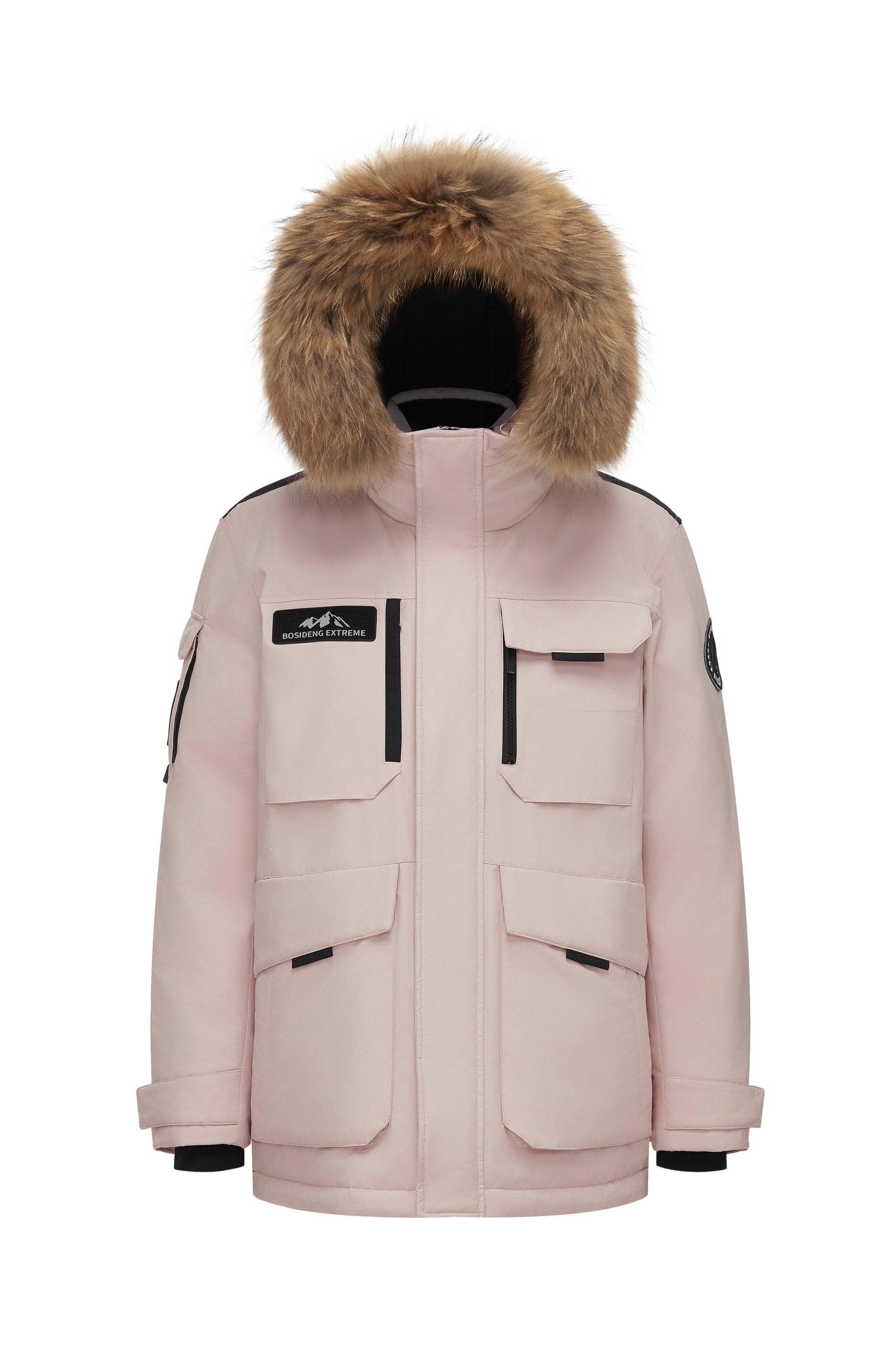 BOSIDENG 2024 Classic Extreme Goose Down Fur Hood Parka 2317 Parka