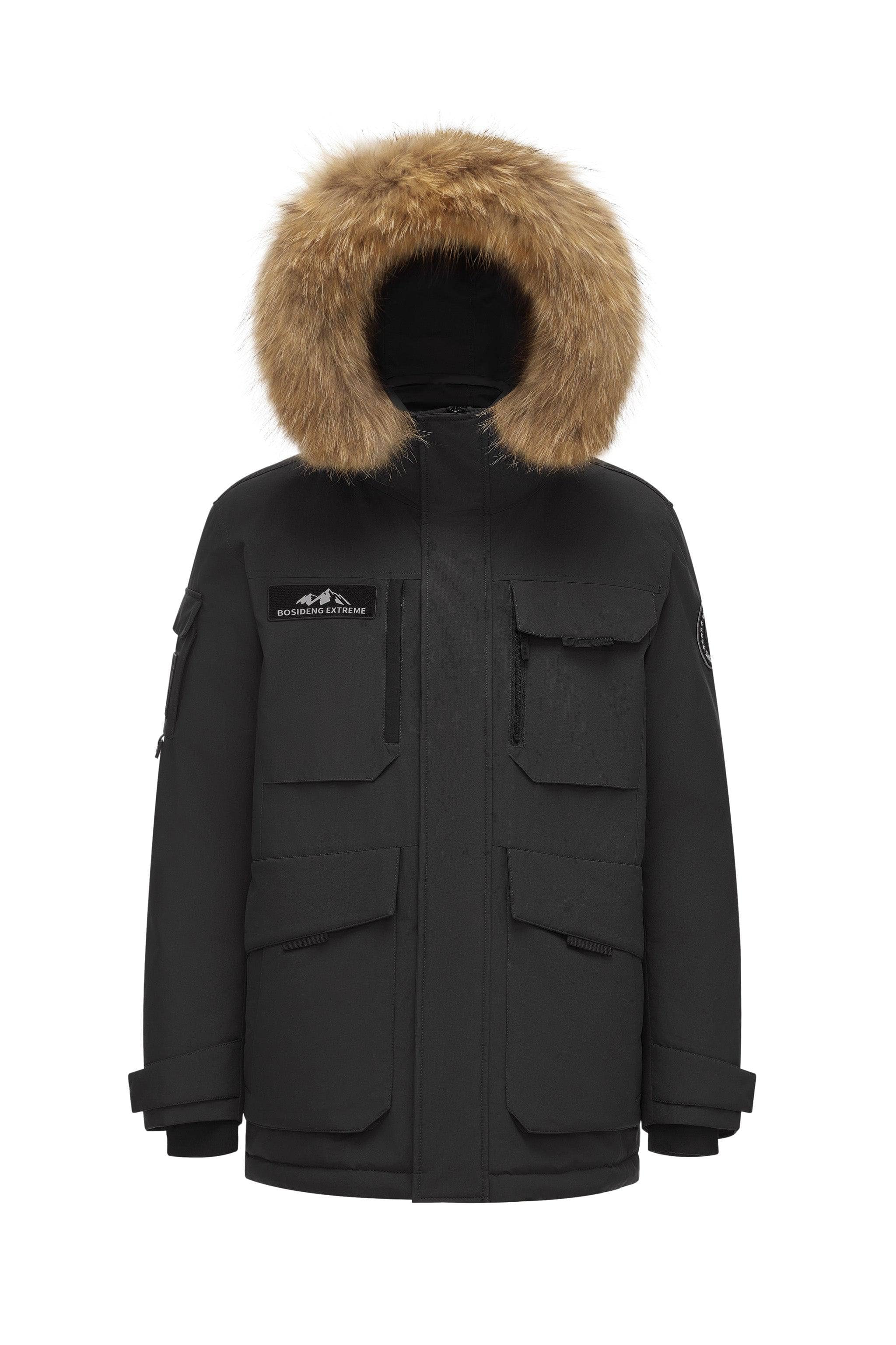 BOSIDENG 2024 Classic Extreme Goose Down Fur Hood Parka 2317 Parka