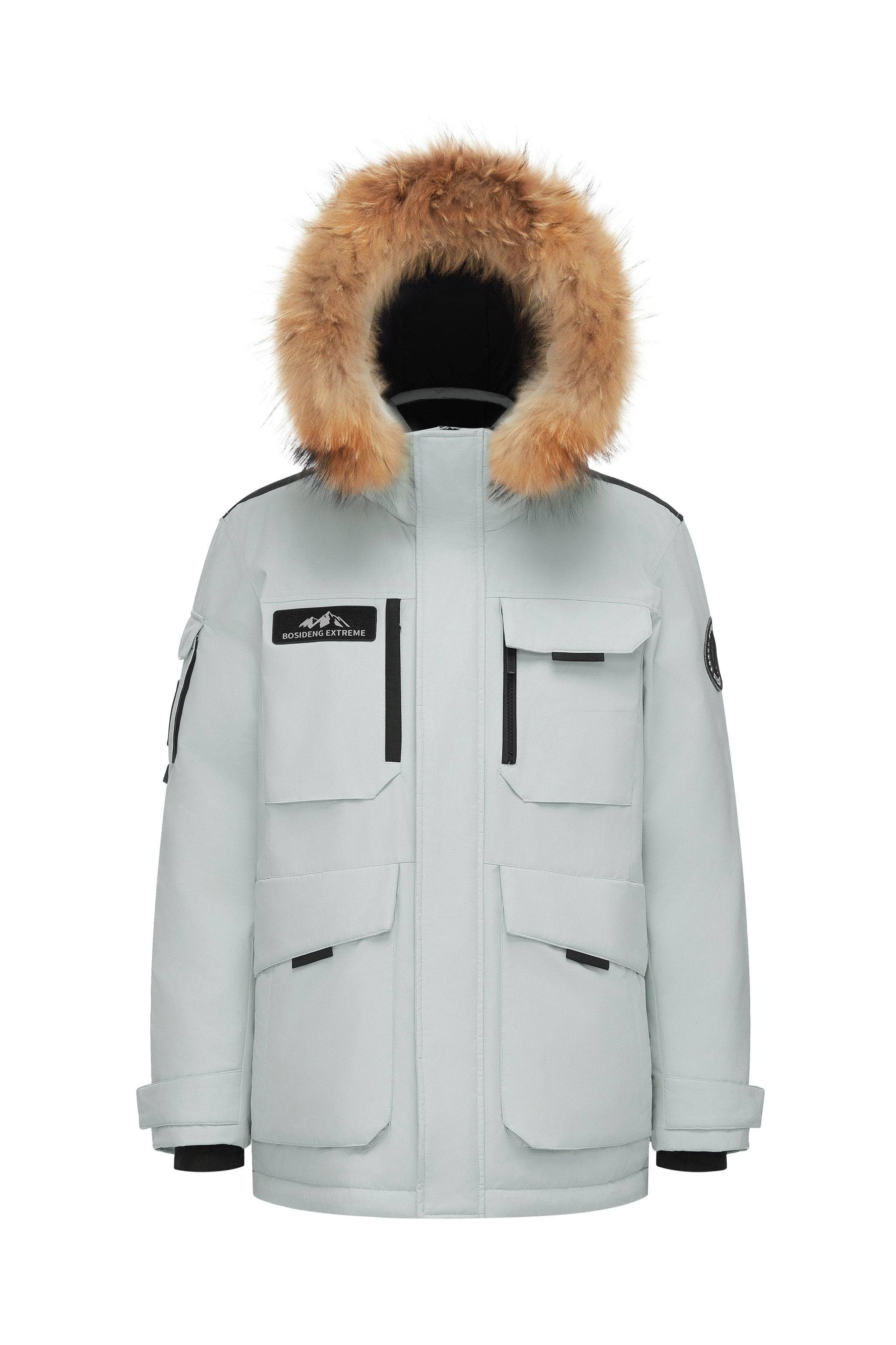 BOSIDENG 2024 Classic Extreme Goose Down Fur Hood Parka 2317 Parka