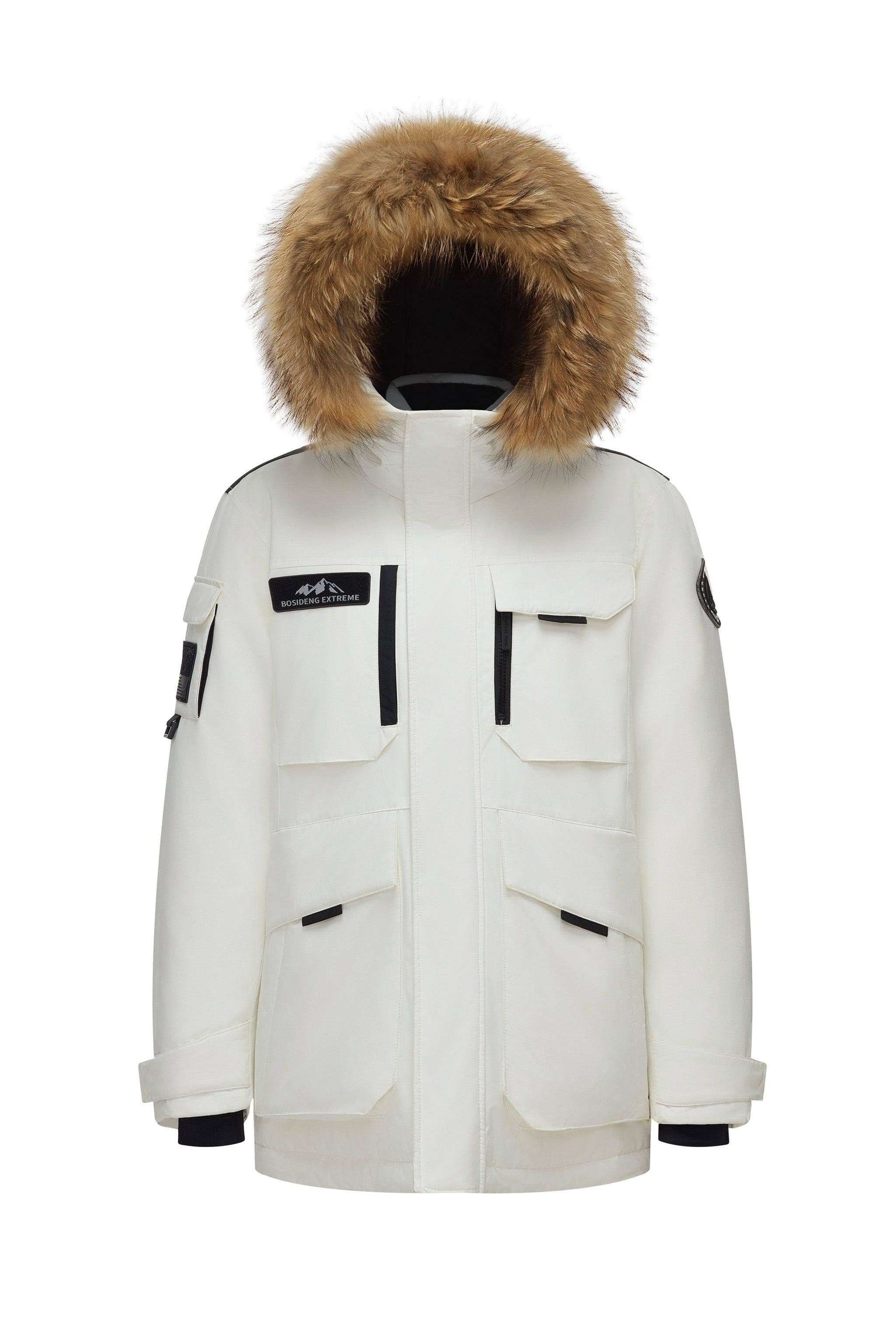 BOSIDENG 2024 Classic Extreme Goose Down Fur Hood Parka 2317 Parka