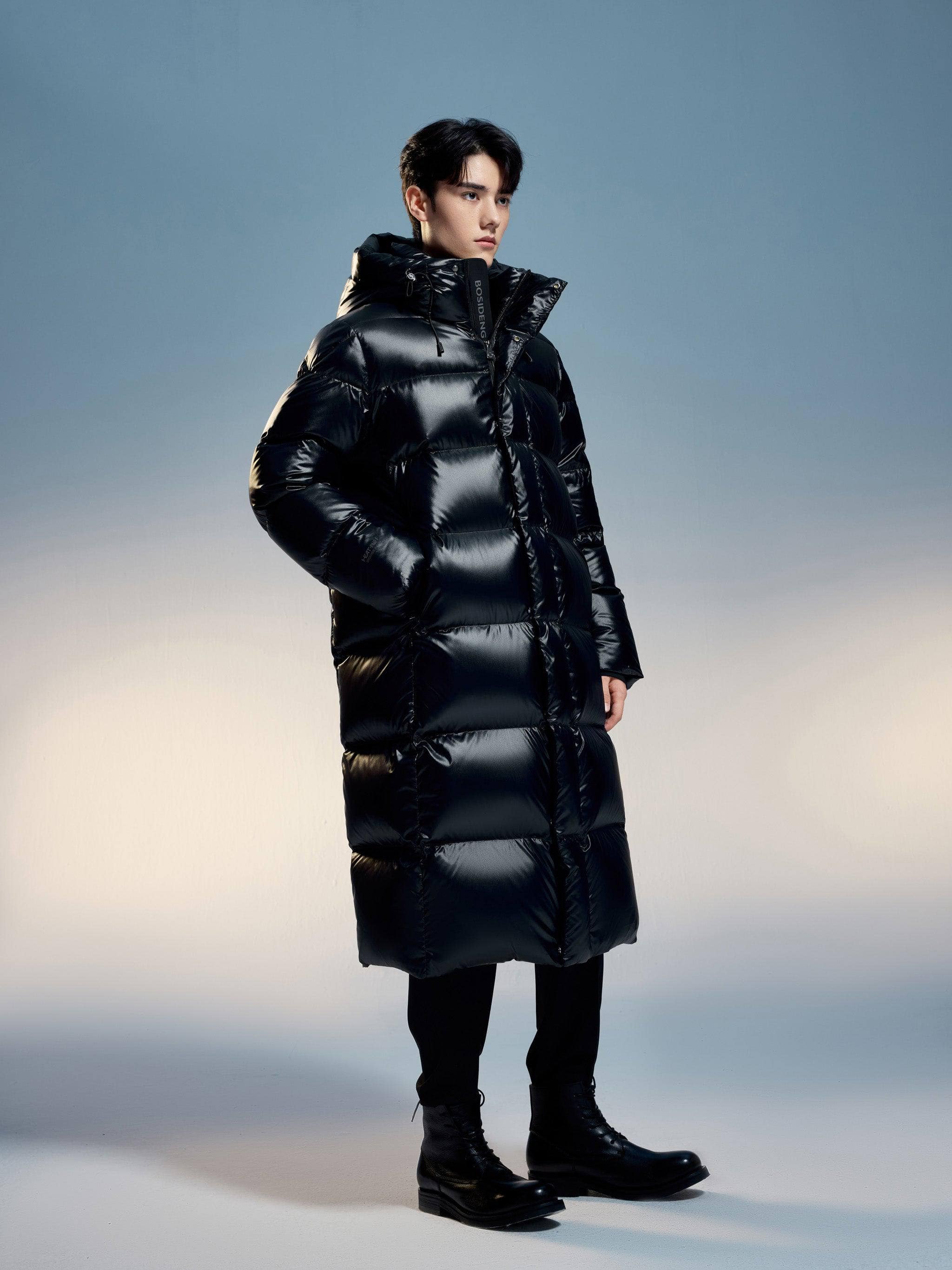 BOSIDENG 2024 Classic long puffer with hood Outwearings