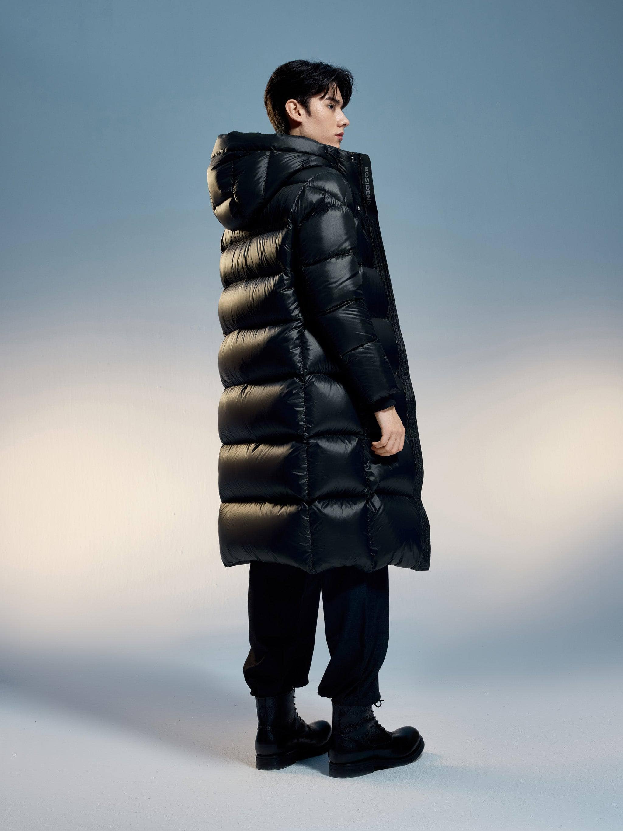 BOSIDENG 2024 Classic long puffer with hood Outwearings