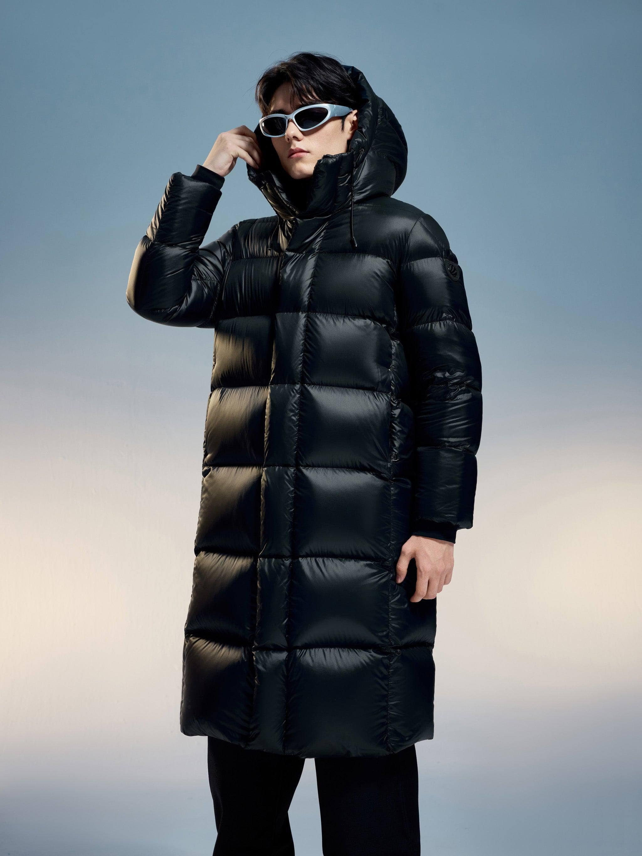 BOSIDENG 2024 Classic long puffer with hood Outwearings