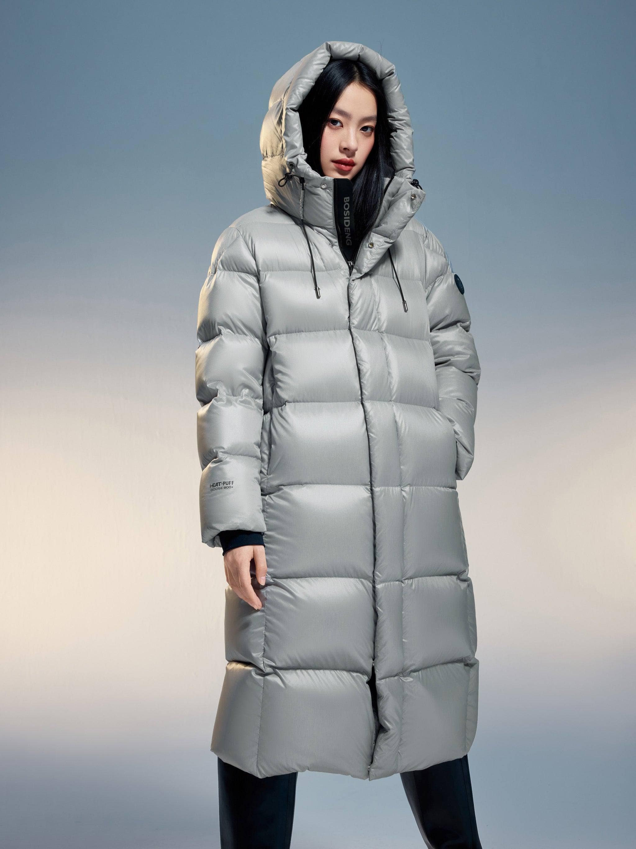 BOSIDENG 2024 Classic long puffer with hood Outwearings