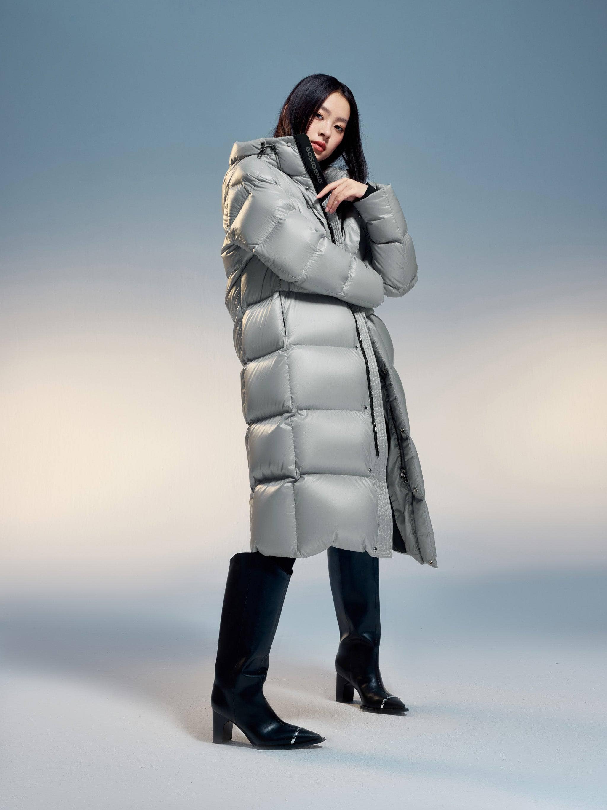 BOSIDENG 2024 Classic long puffer with hood Outwearings