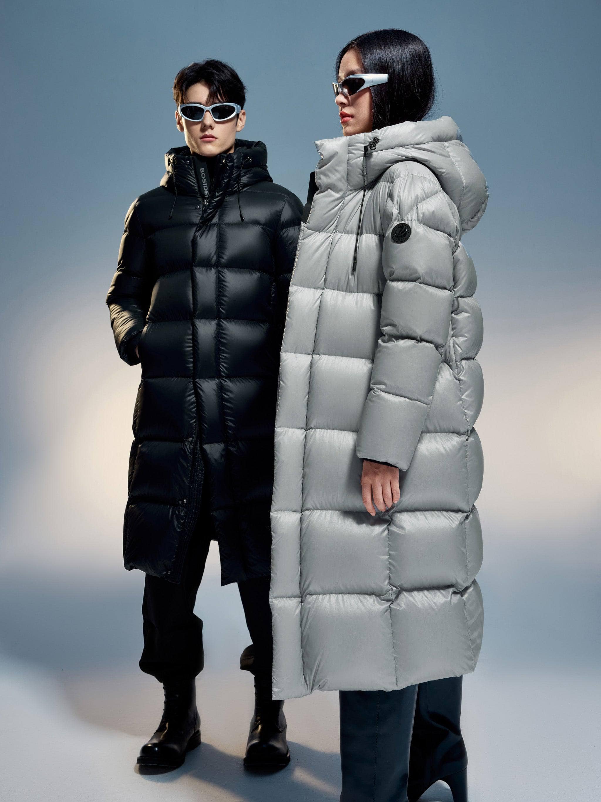 BOSIDENG 2024 Classic long puffer with hood Outwearings