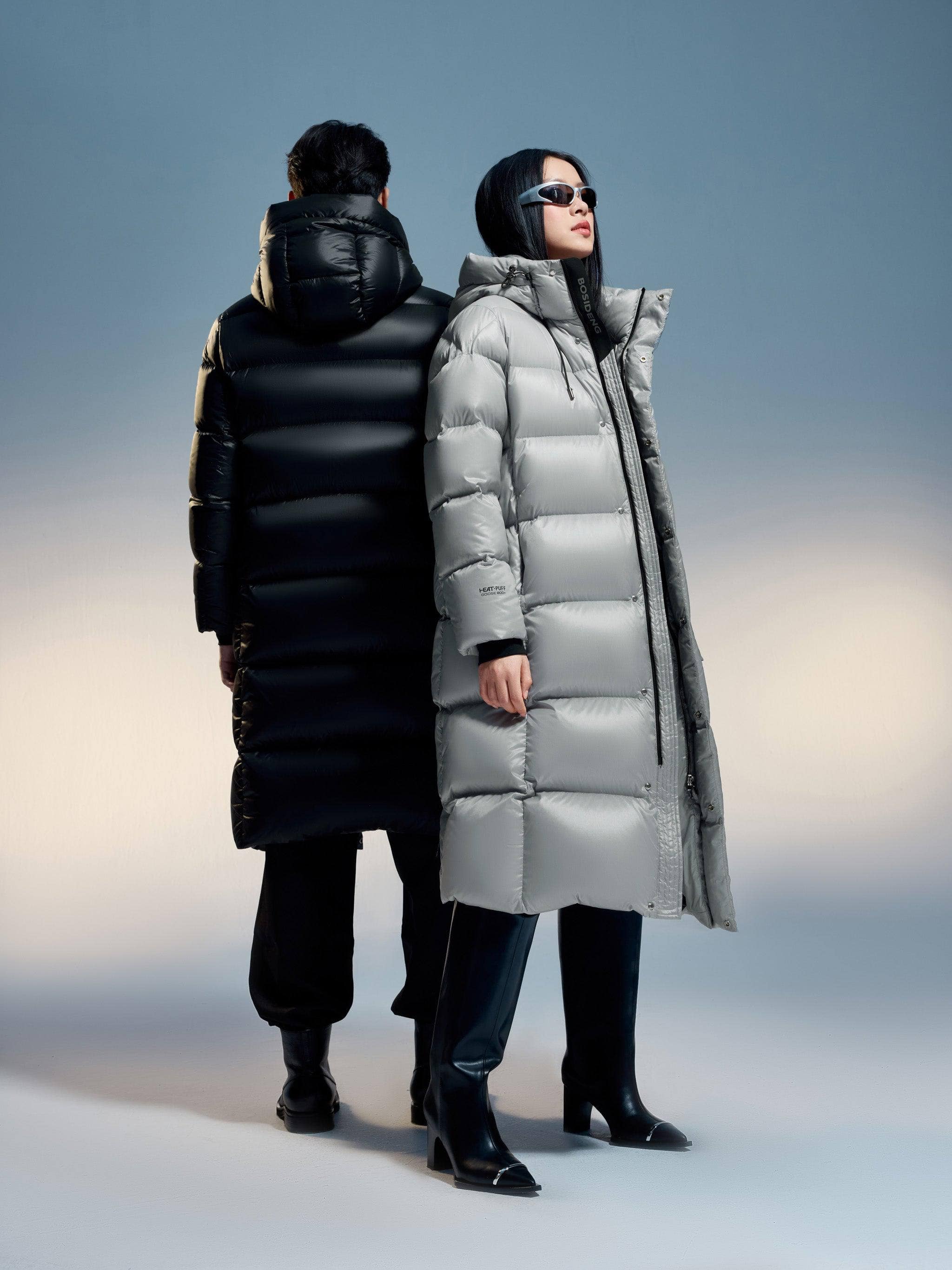 BOSIDENG 2024 Classic long puffer with hood Outwearings