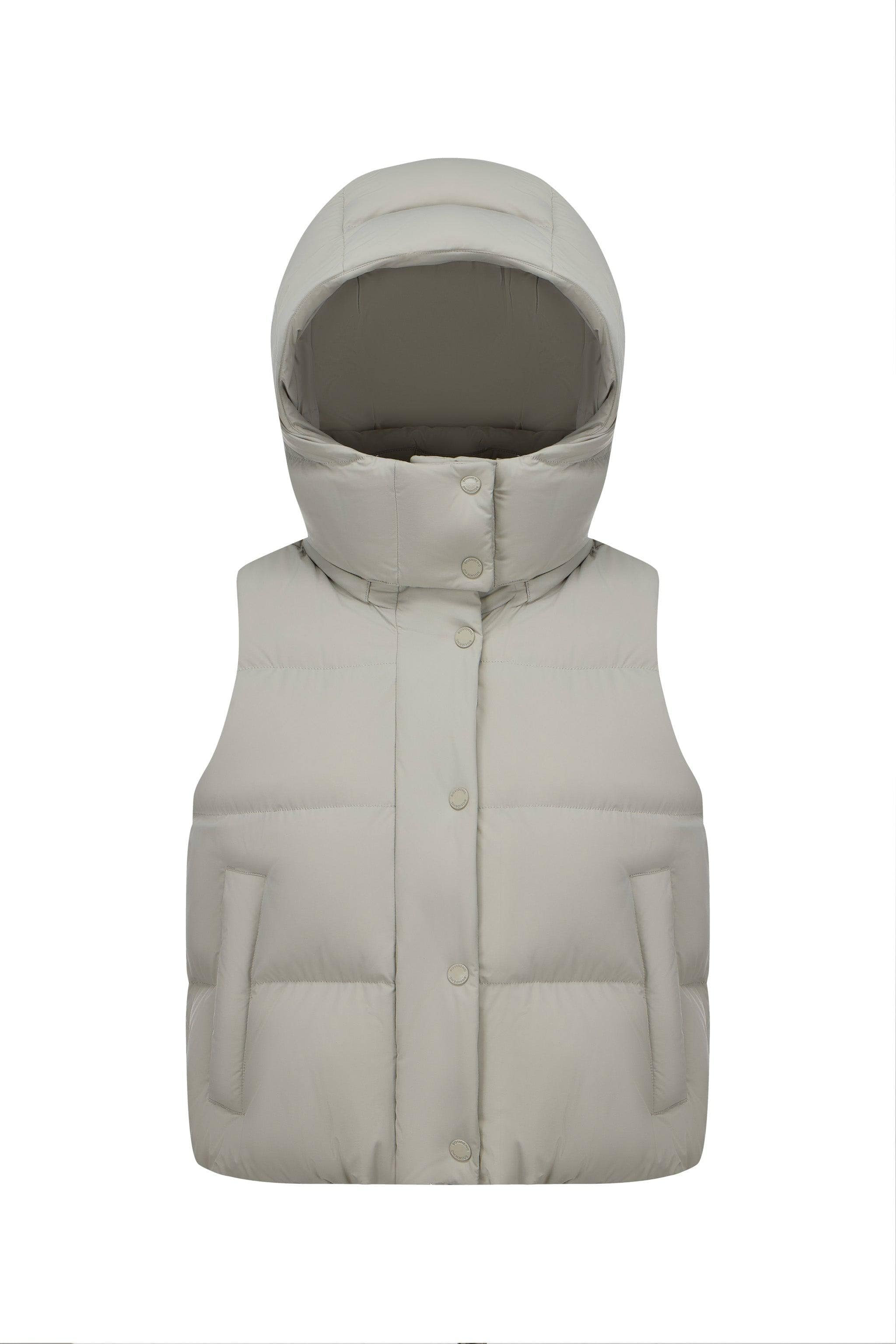 BOSIDENG 2024 Comfy Women's Down Gilet With Detachable Hood gilet