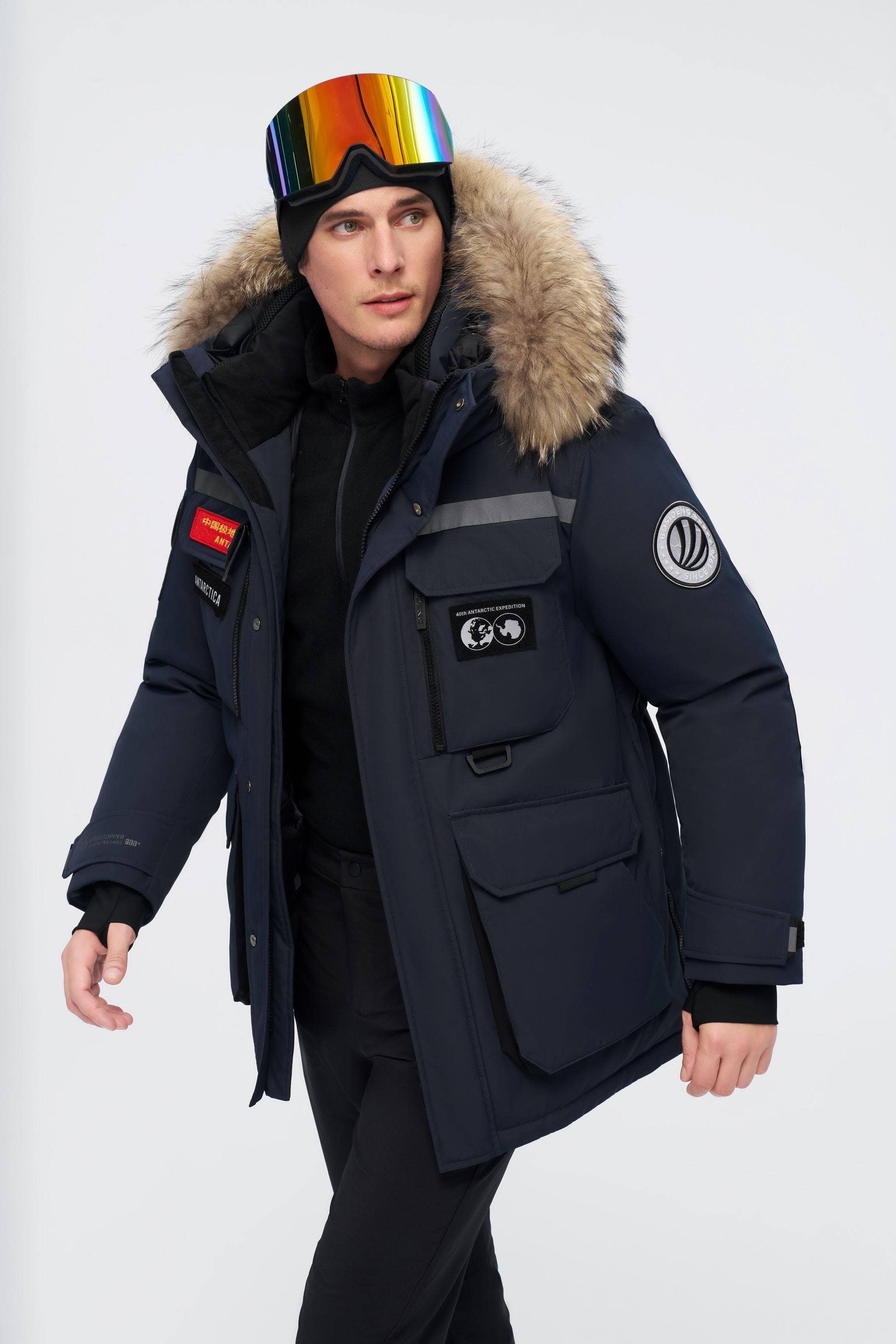 BOSIDENG 2024 Ultimate extreme goose down Gore-Tex parka 2380 PRO Parka Dark navy / XXXS