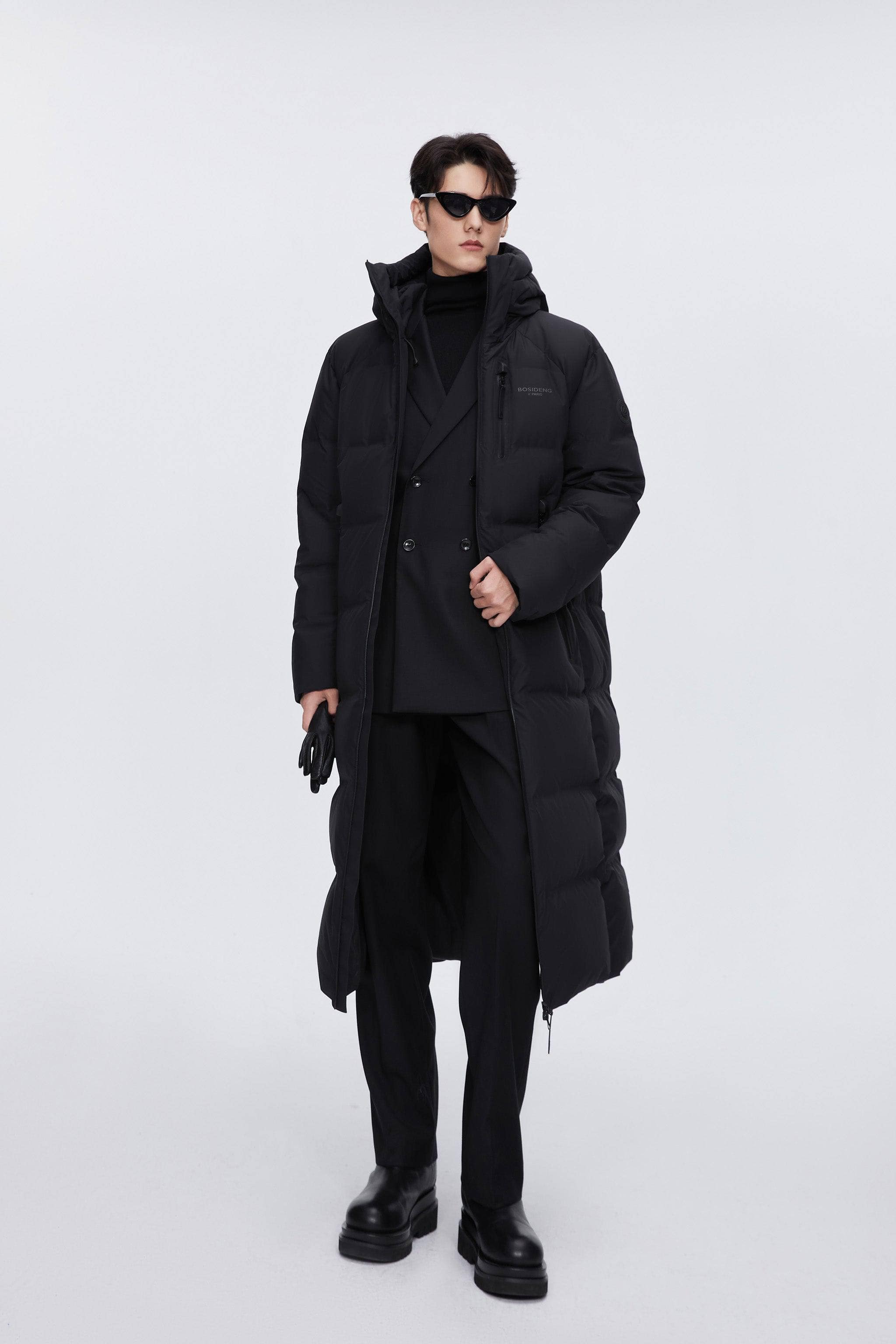 Mens down coats full length best sale