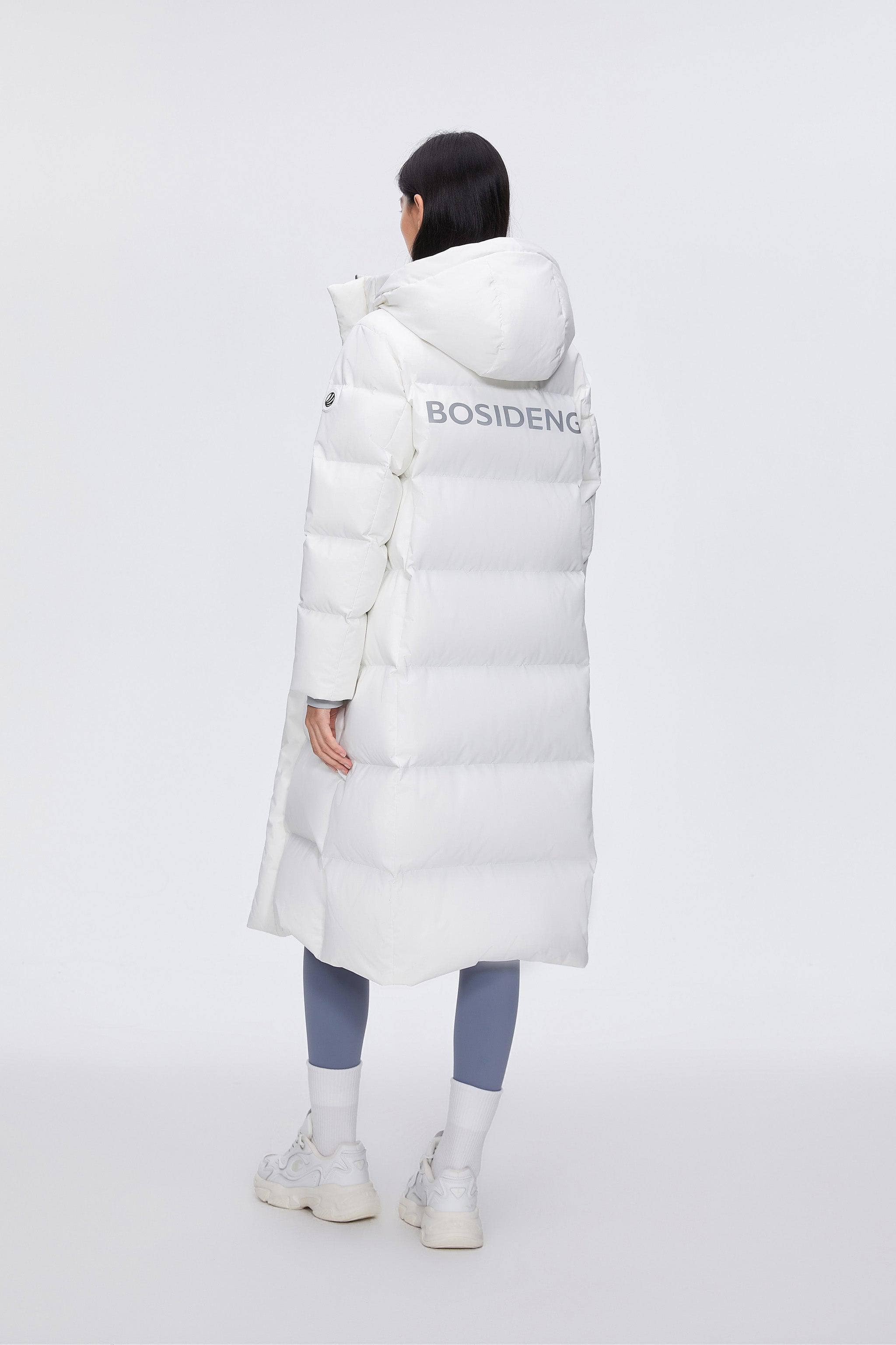 BOSIDENG 2024 Full Length Sporty Style Hoody Down Coat Jackets