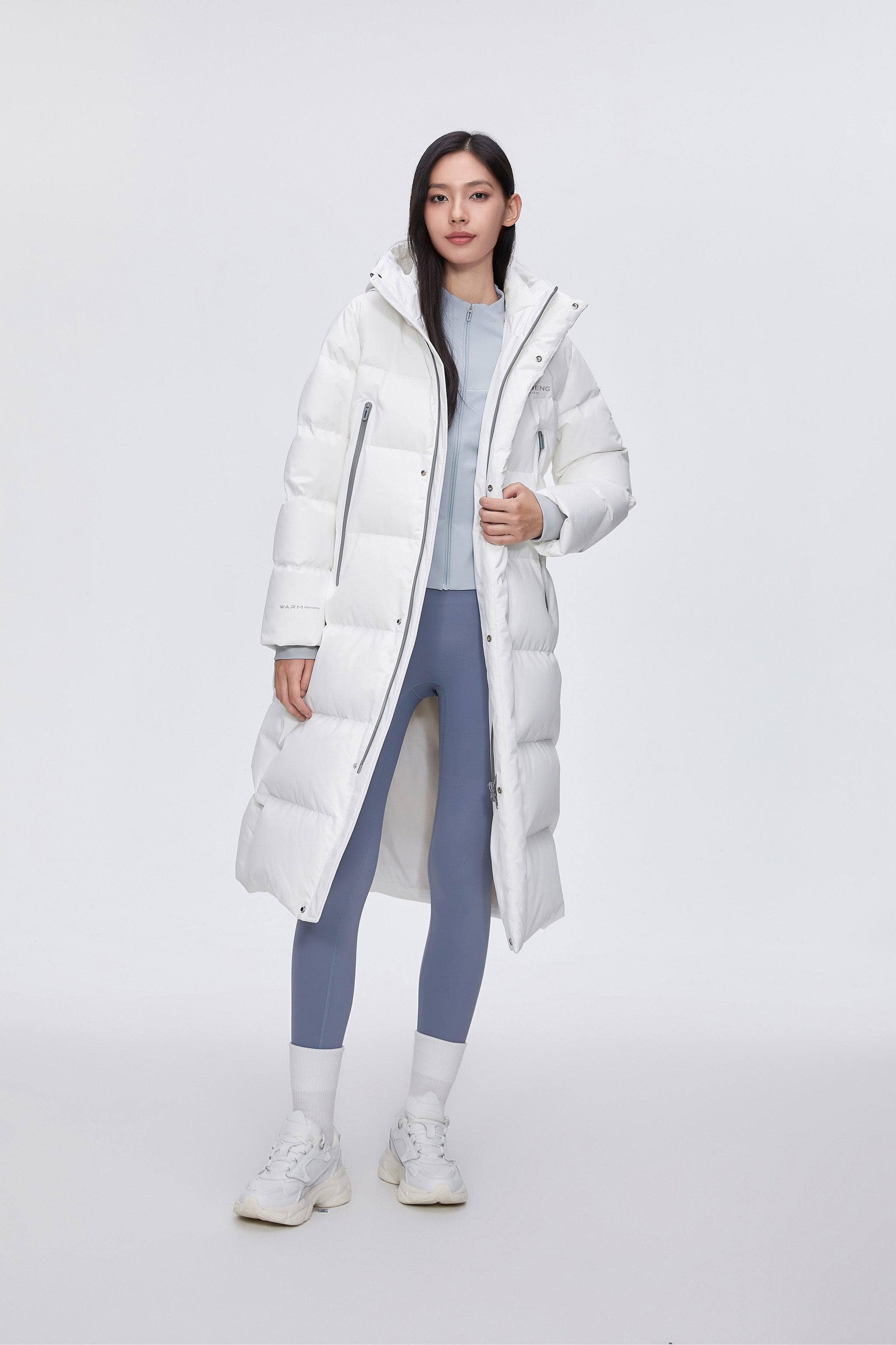 BOSIDENG 2024 Full Length Sporty Style Hoody Down Coat Jackets