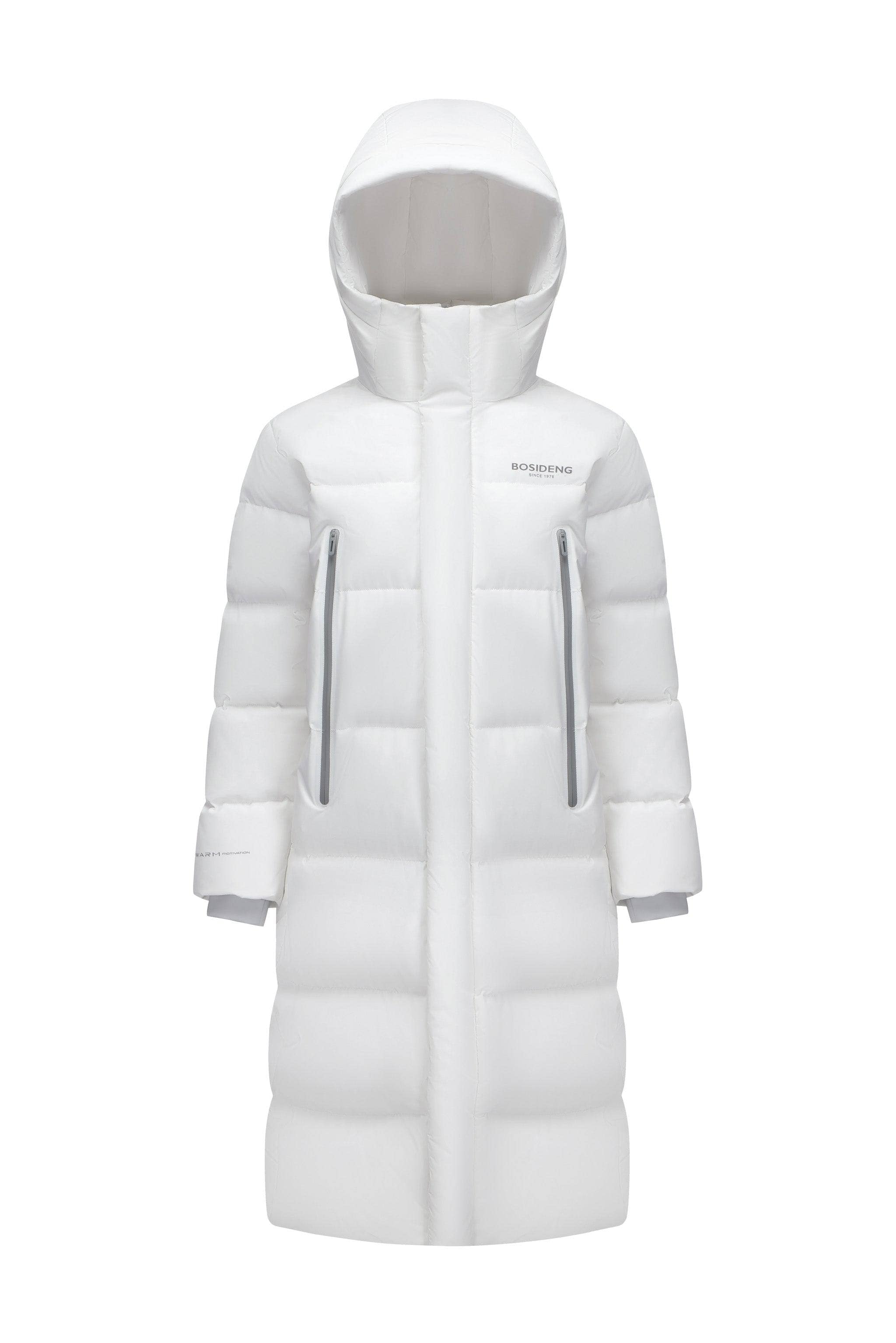 BOSIDENG 2024 Full Length Sporty Style Hoody Down Coat Jackets