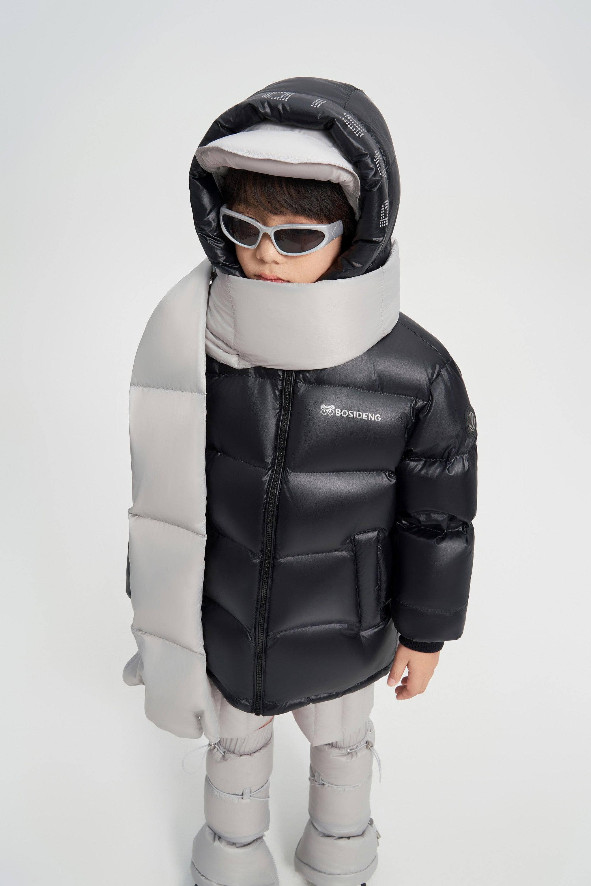 BOSIDENG 2024 Kid's Hooded Puffer Puffer