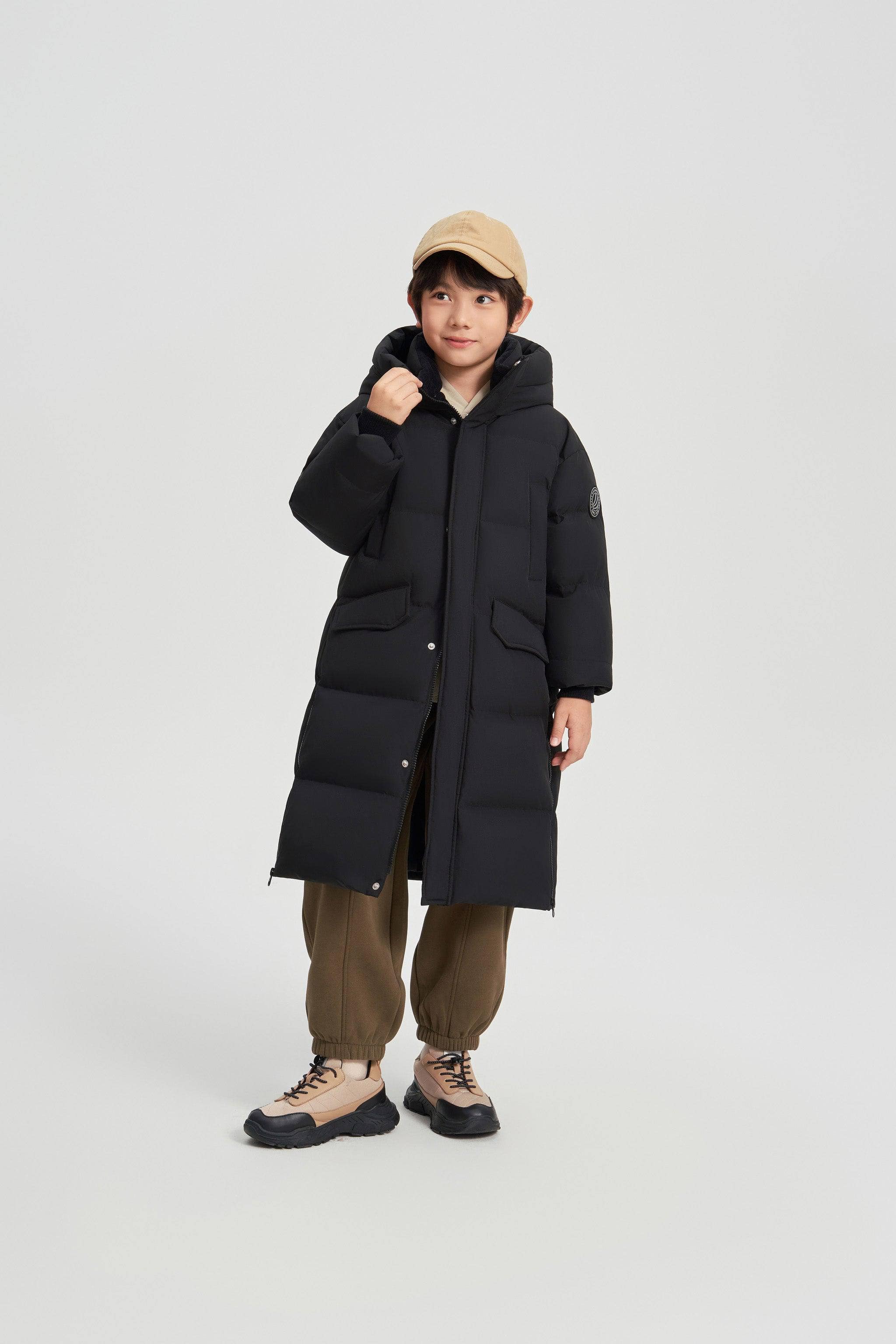 BOSIDENG 2024 Kid's Long Down Coat Jackets