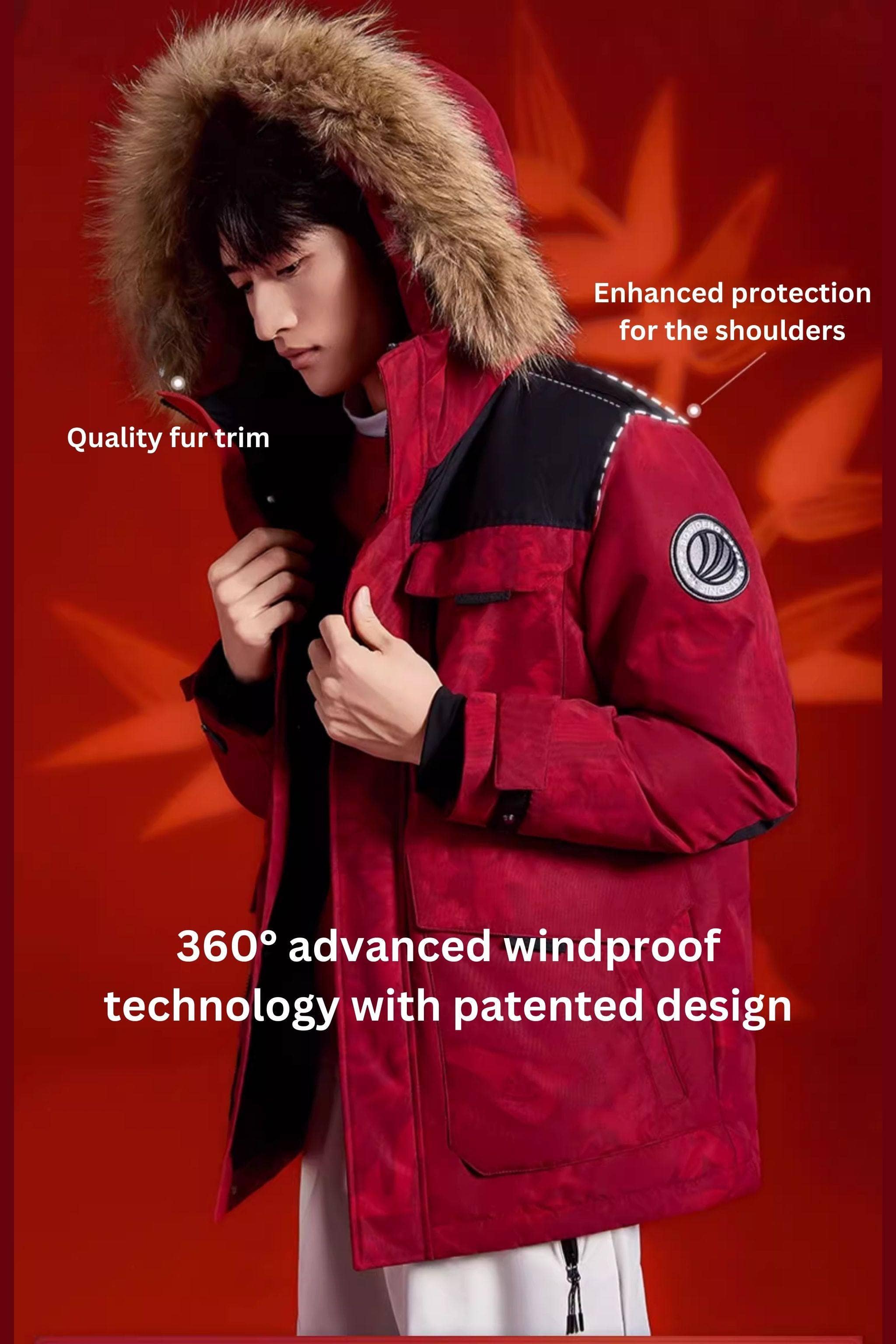 BOSIDENG 2024 Limited Edition:  Classic Extreme Goose Down Parka With Fur Hood 2317 Parka