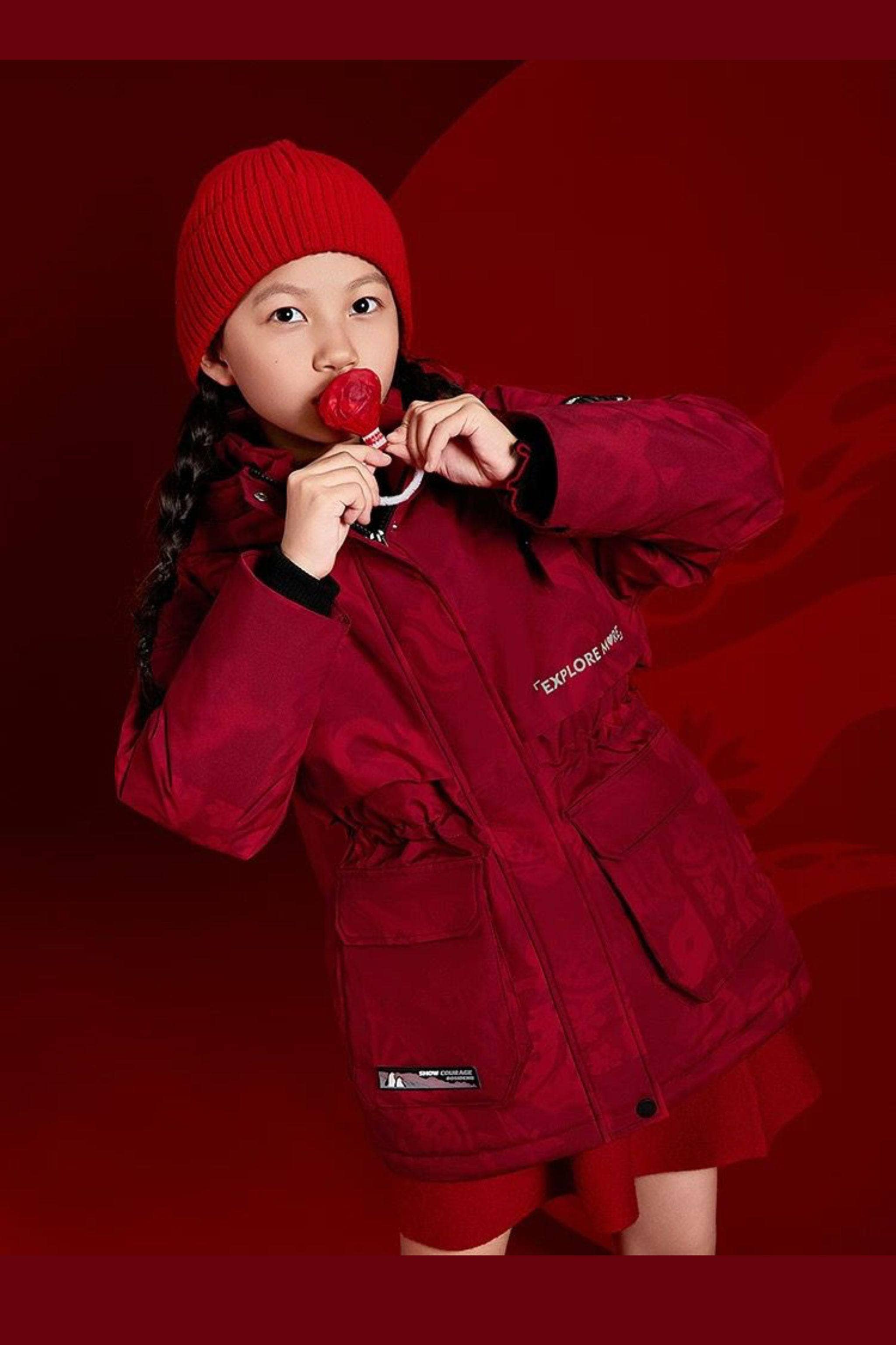 BOSIDENG 2024 Limited Edition: Girl's Classic Extreme Down Jacket Jackets