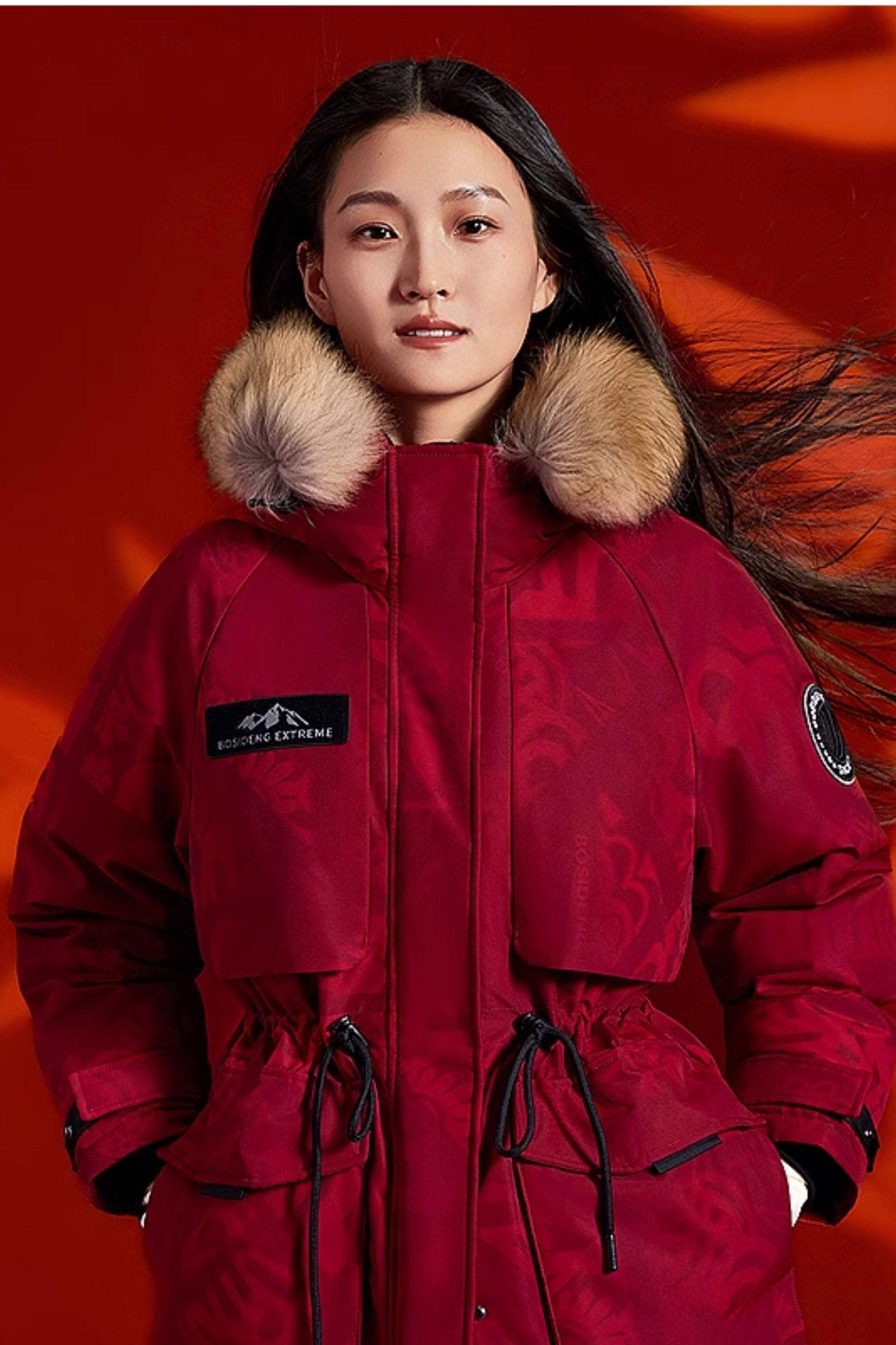 BOSIDENG 2024 Limited Edition: Women’s Classic Extreme Goose Down Jacket With Fur Hood Jackets