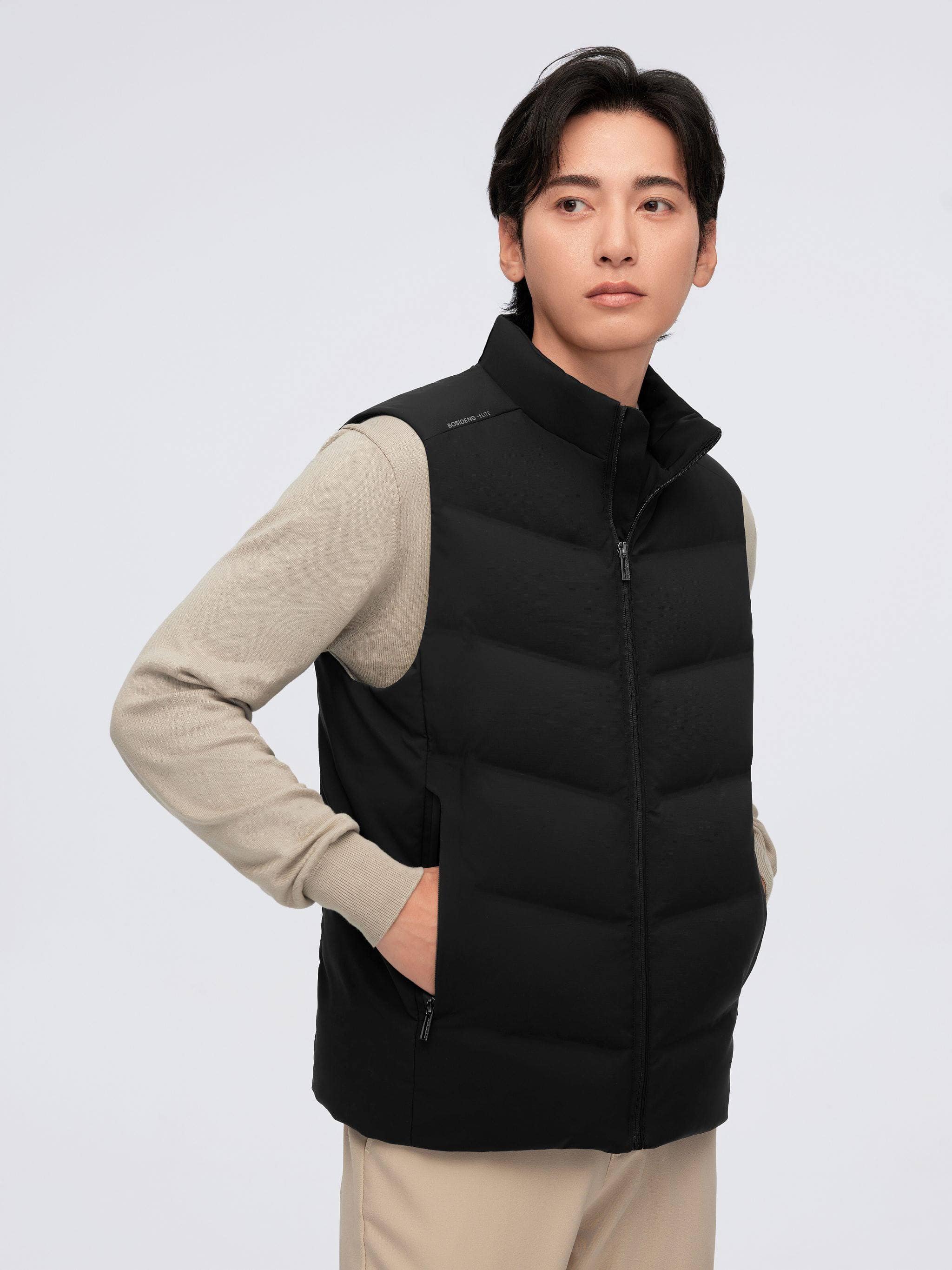 BOSIDENG 2024 Men's Goose Down Smart Gilet 4101