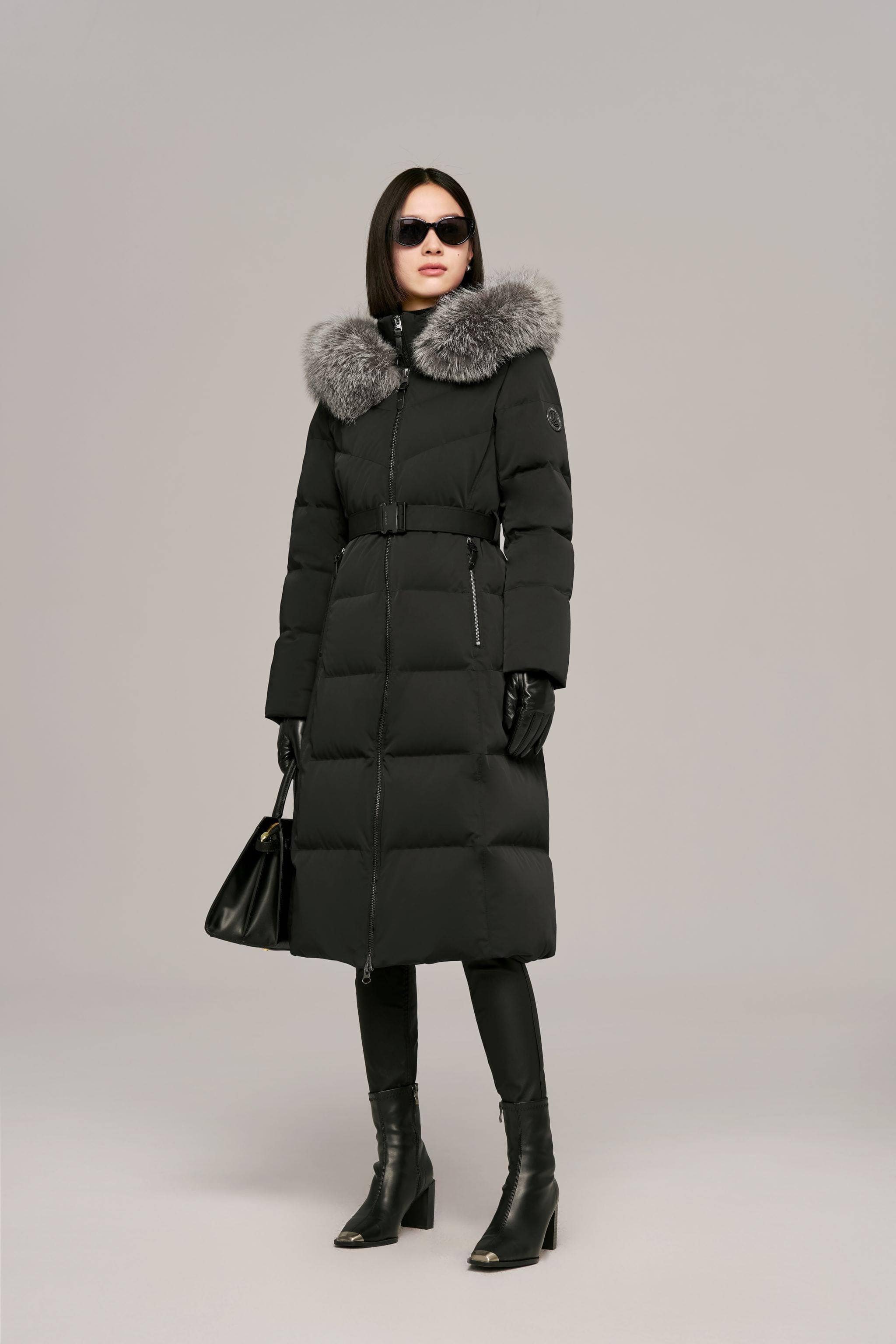 BOSIDENG 2024 Premium Business Women's Long Goose Down Coat Jackets