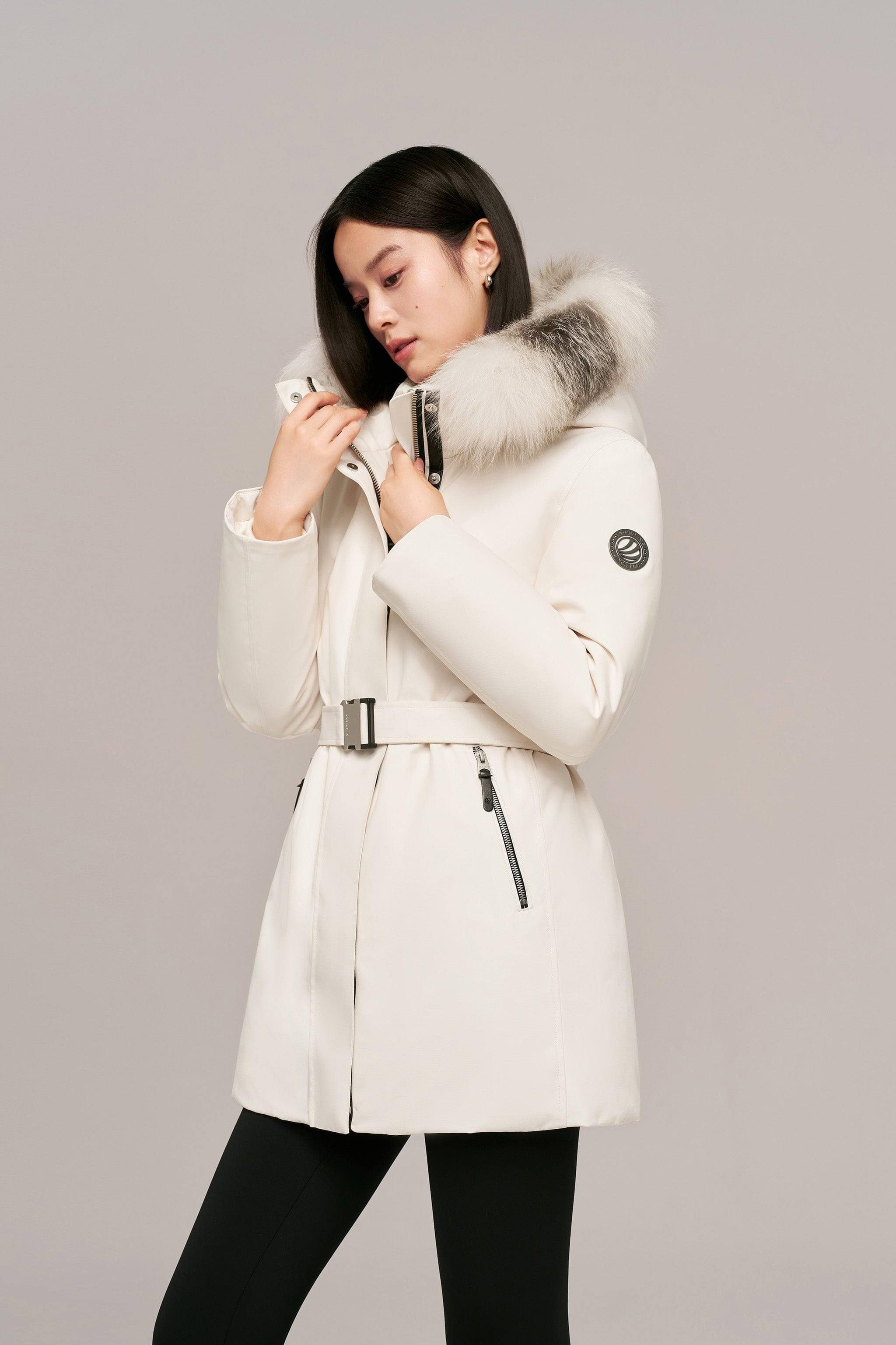 BOSIDENG 2024 Premium business women’s mid-length goose down coat Jackets