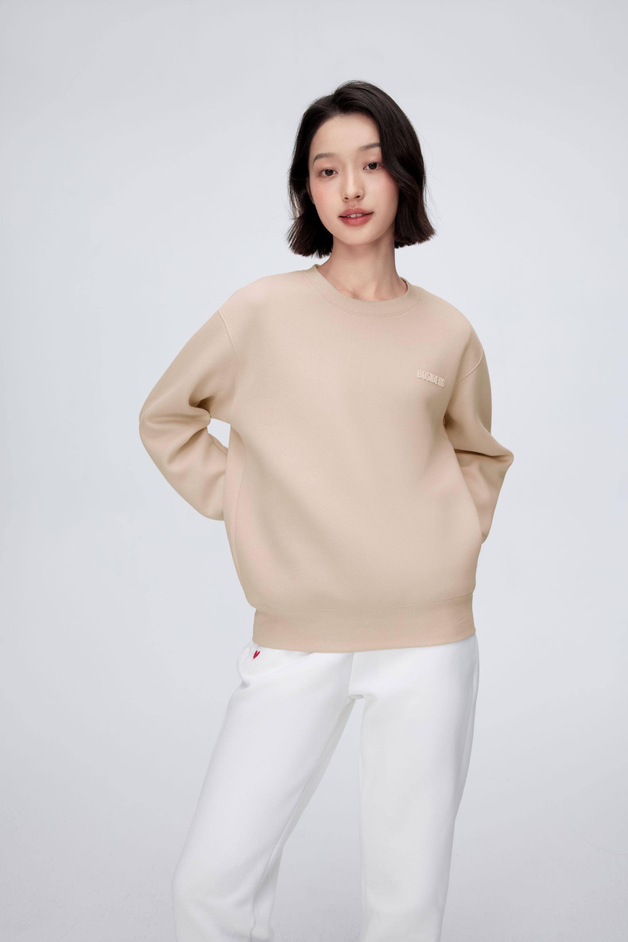 BOSIDENG 2024 Sweatshirt Shirts Sunshine sand / XXS