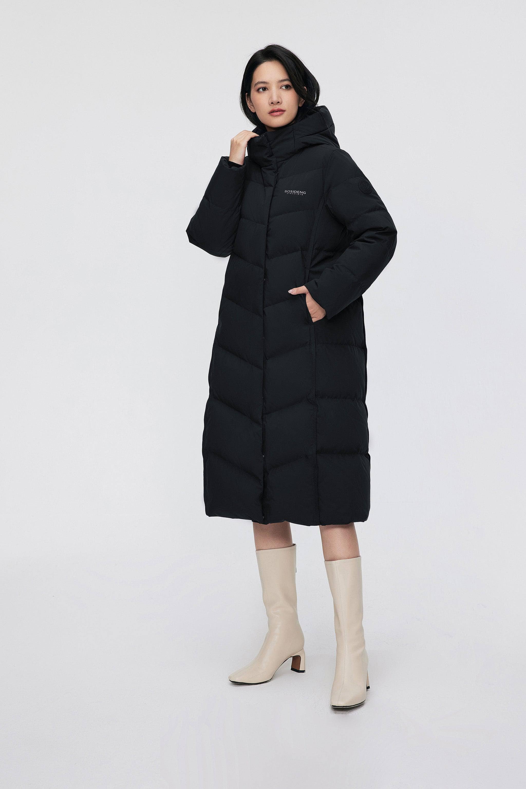 BOSIDENG 2024 Women's Full Length Down Coat 5176 Jackets