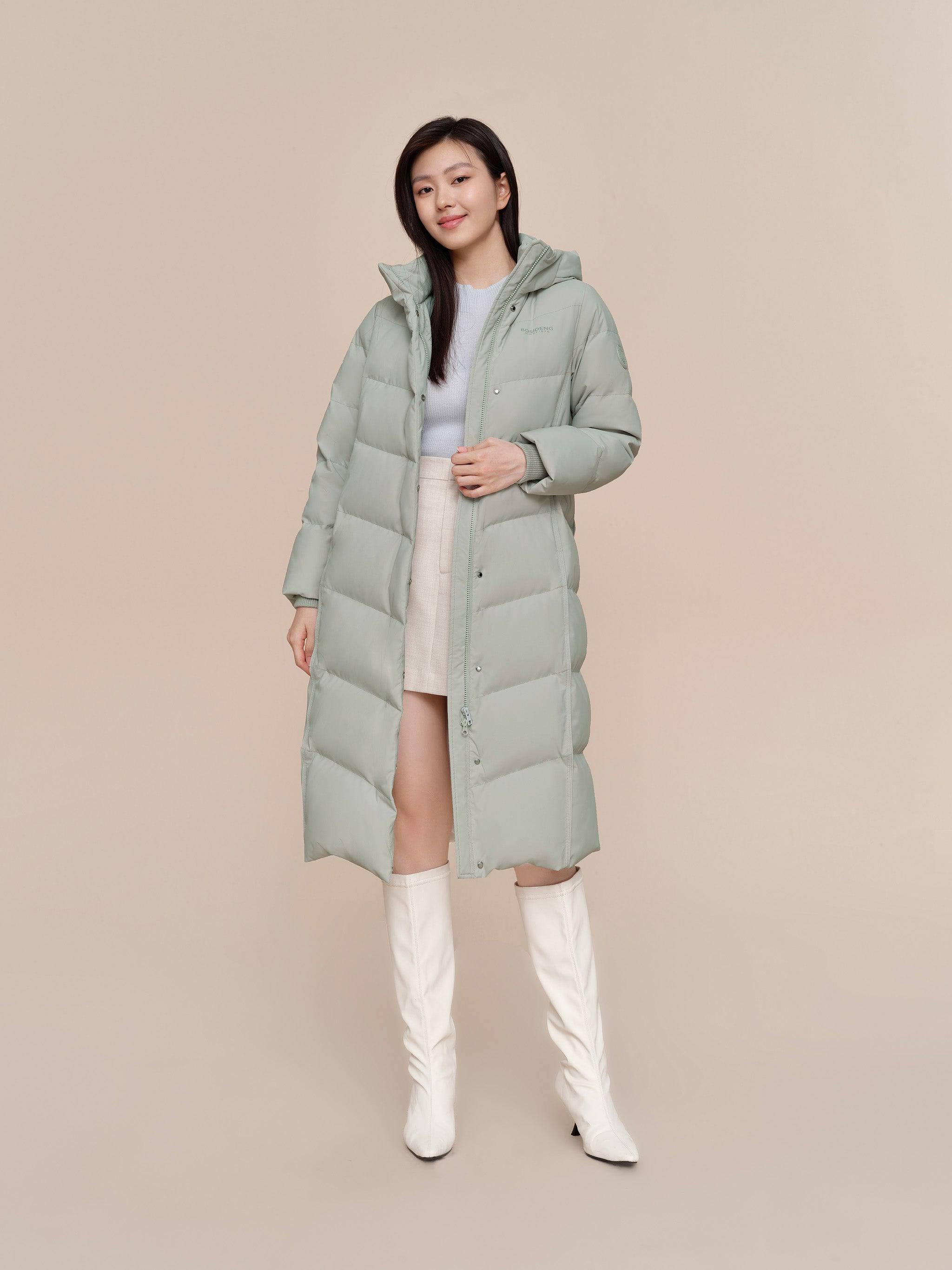 BOSIDENG 2024 Women's Full Length Down Coat 5176 Jackets