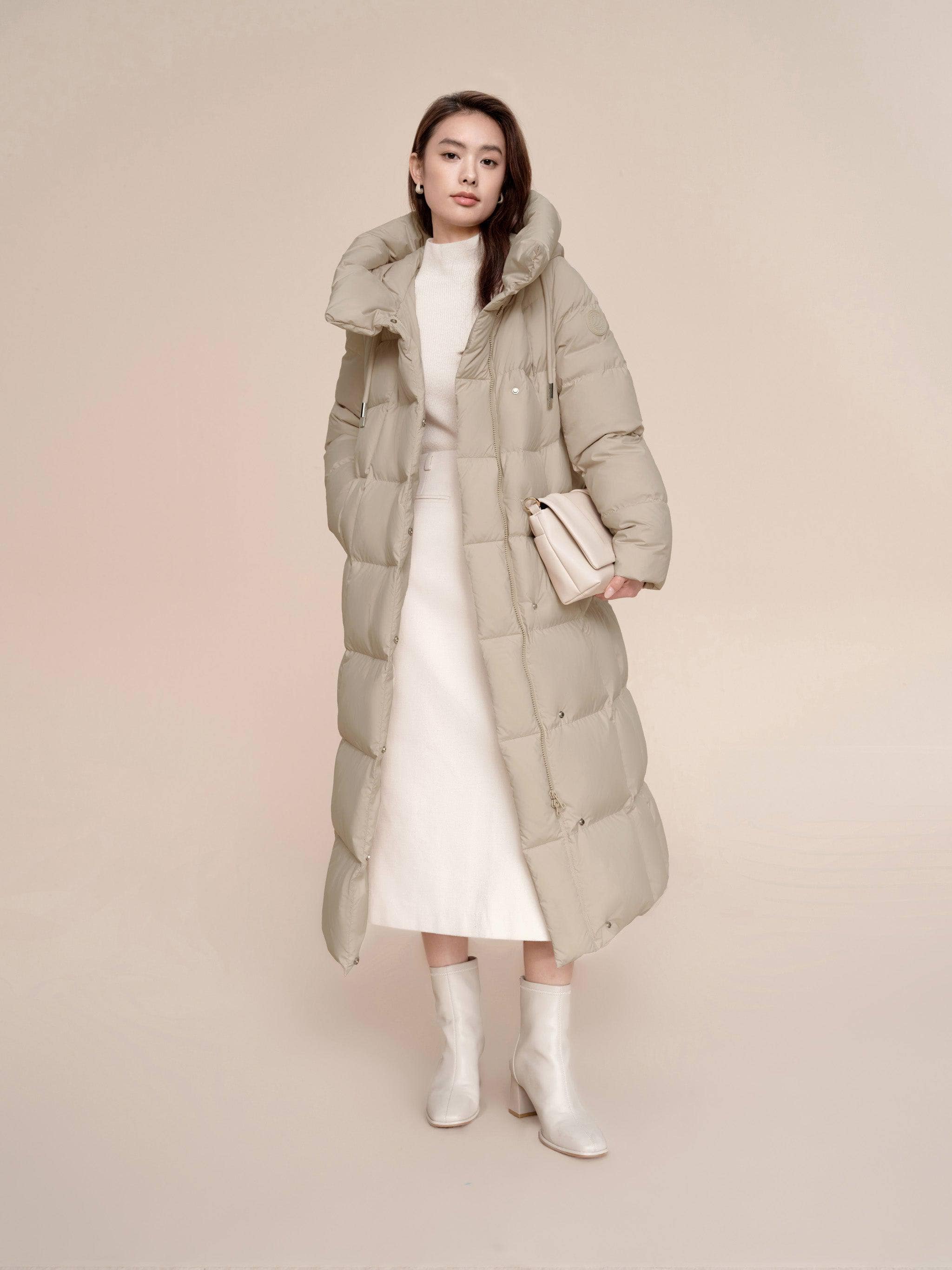 BOSIDENG 2024 Women's Long Length Down Coat 5184 Jackets