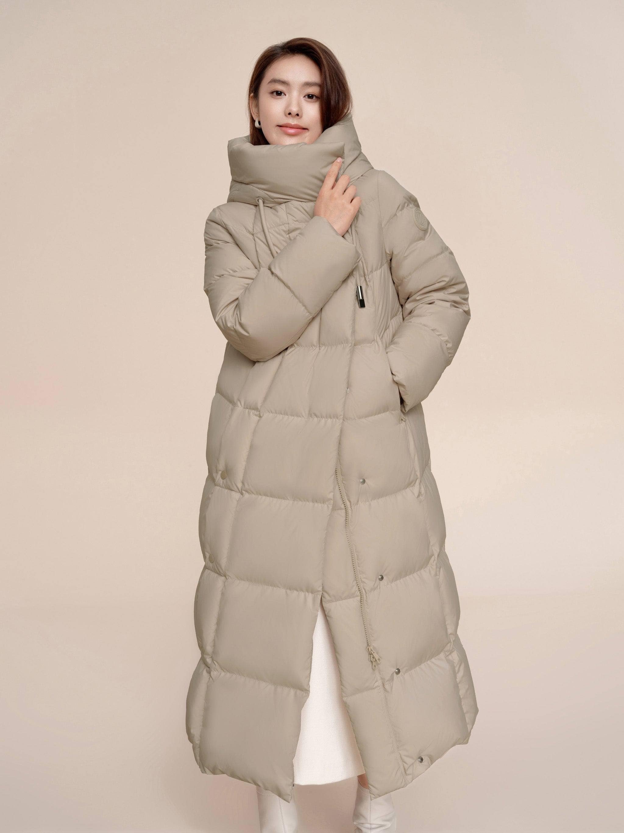 BOSIDENG 2024 Women's Long Length Down Coat 5184 Jackets