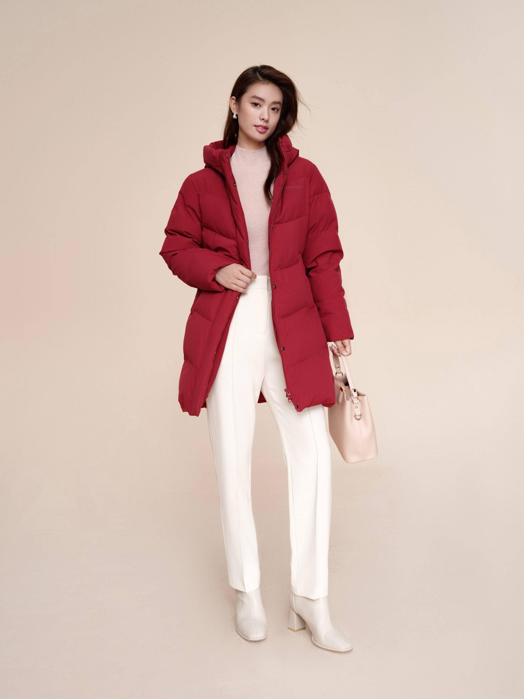 BOSIDENG 2024 Women's Middle Length Down Coat 5124 Coats