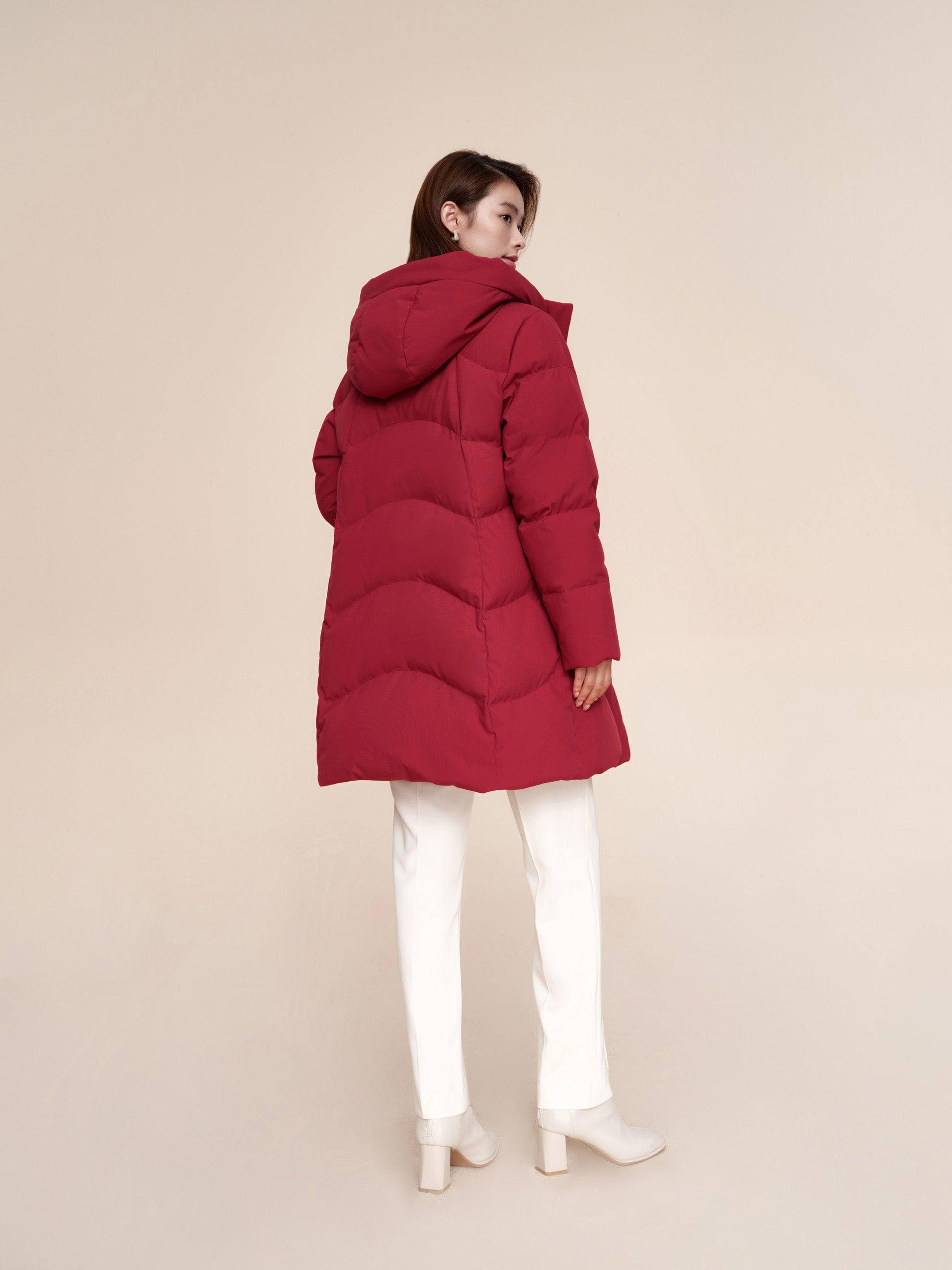 BOSIDENG 2024 Women's Middle Length Down Coat 5124 Coats