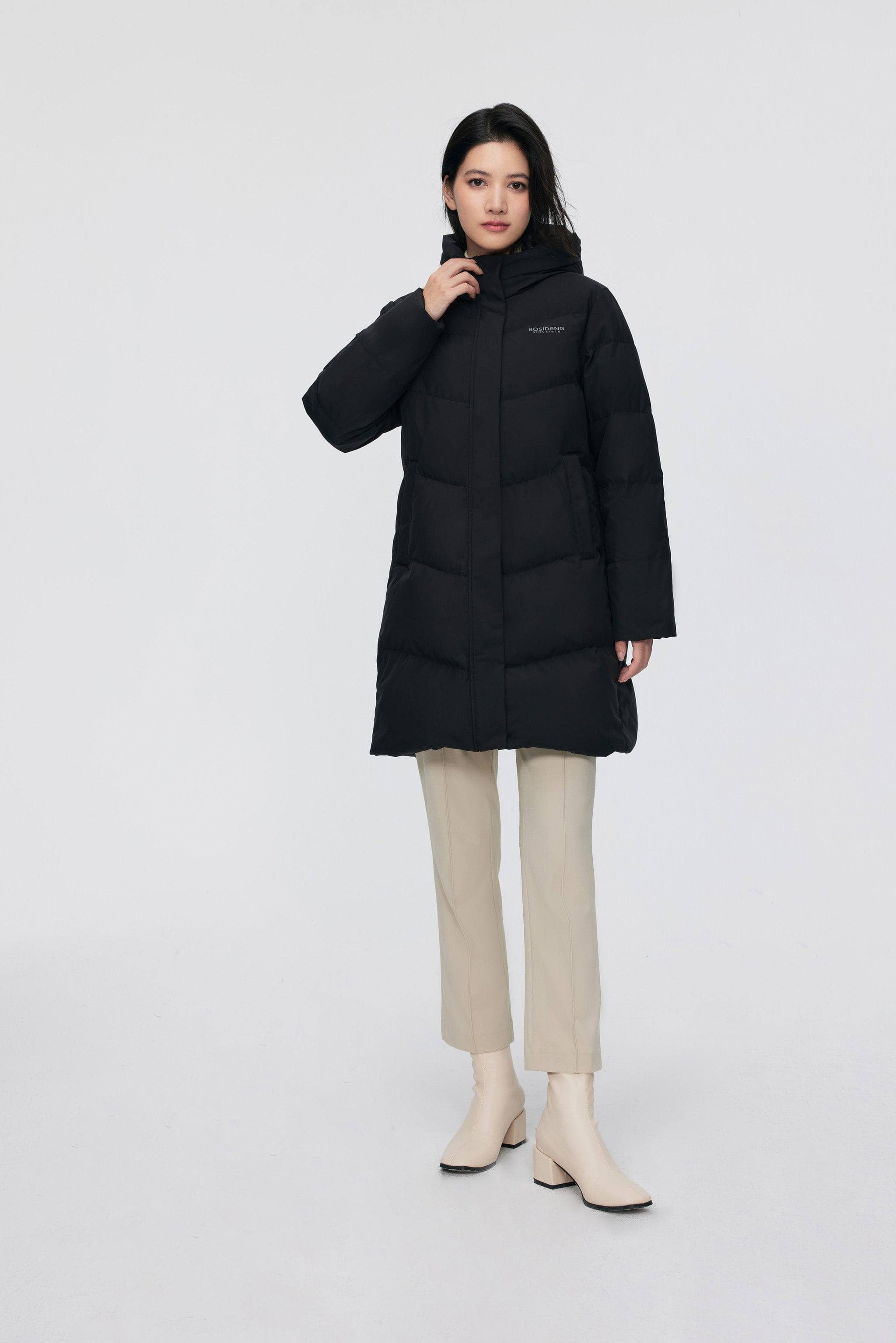 BOSIDENG 2024 Women's Middle Length Down Coat 5124 Coats